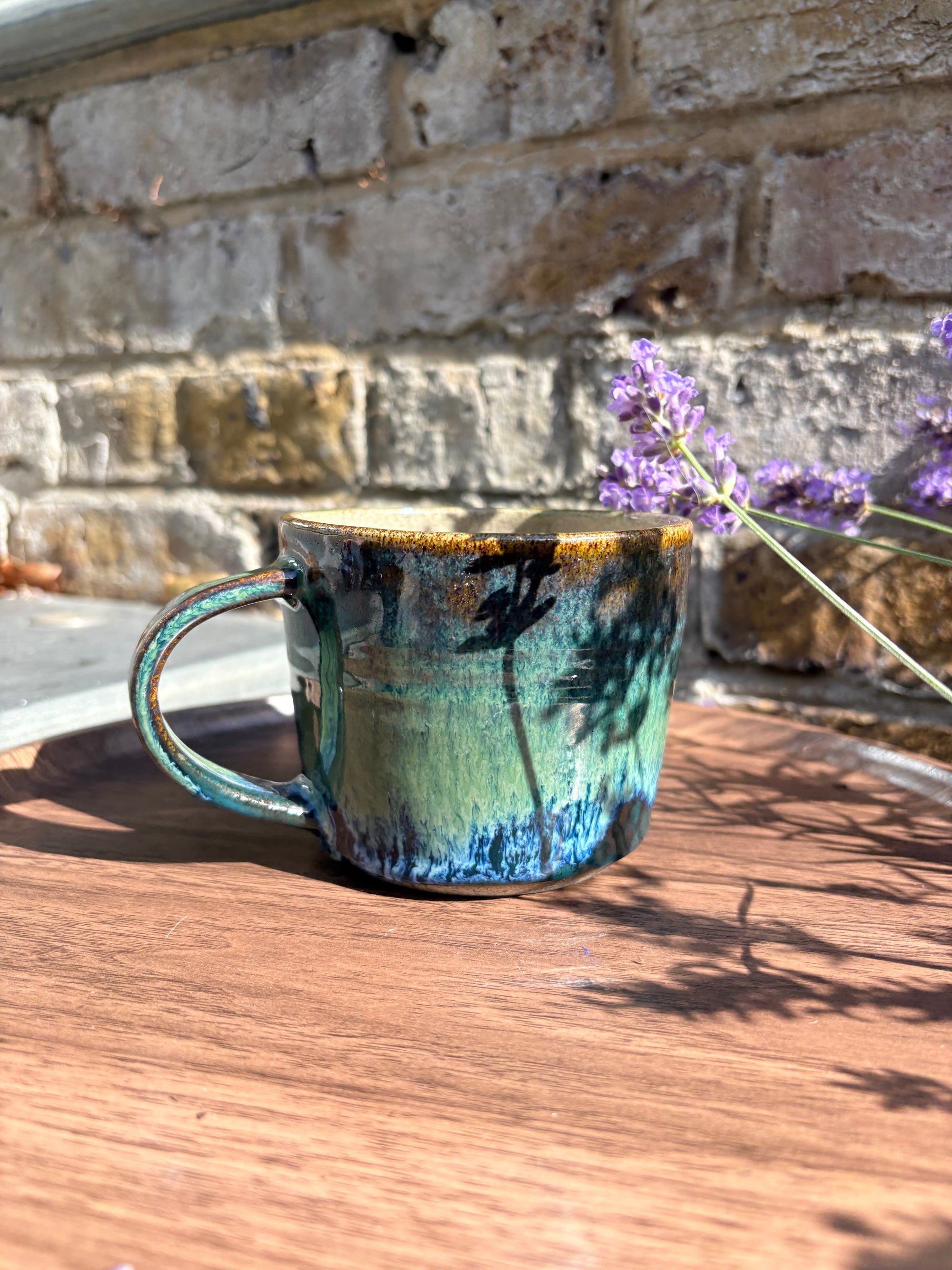 “fuck this shit" mug (300ml, greens)