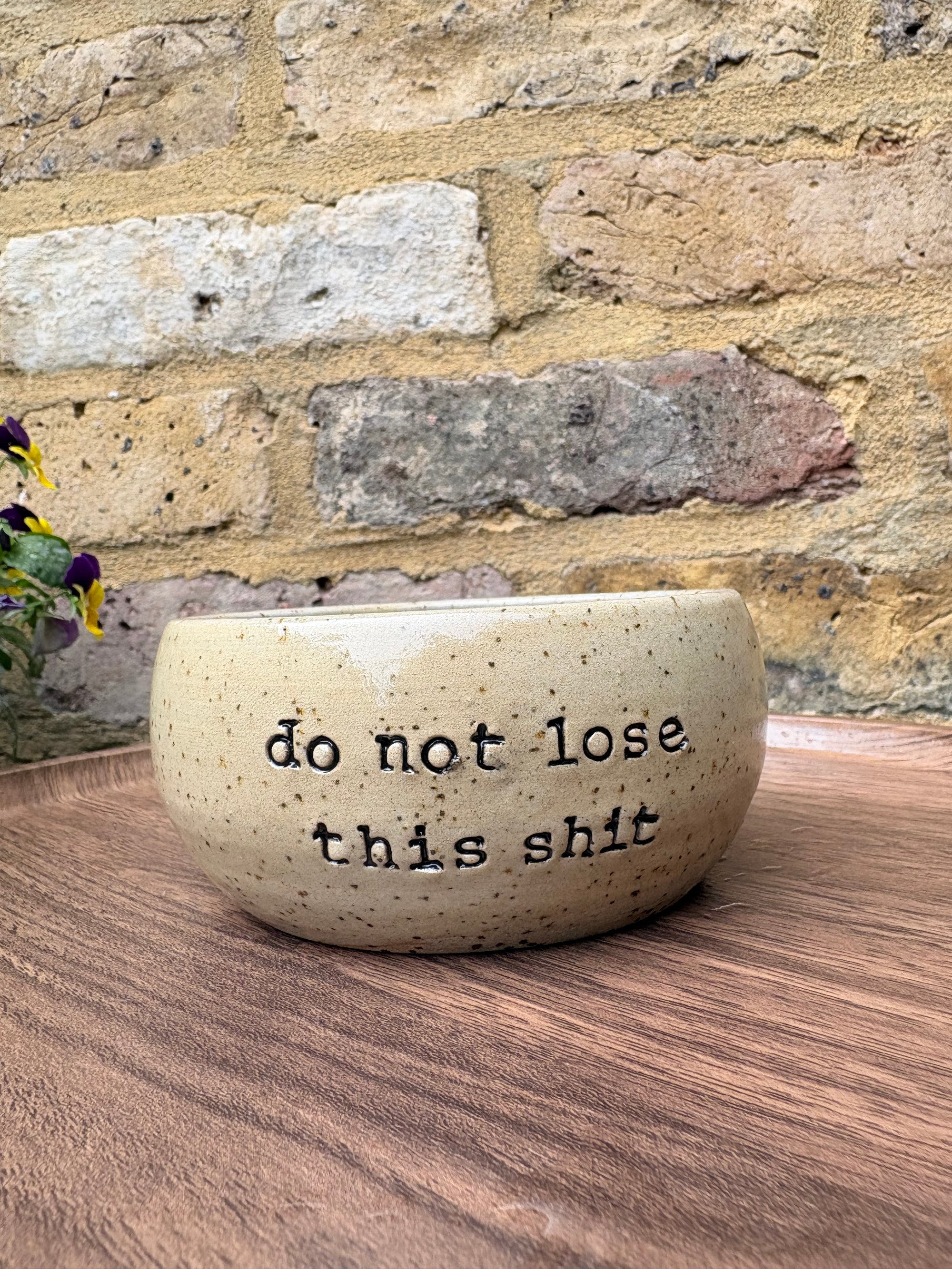 "Do not lose this shit" trinket dish (blue)