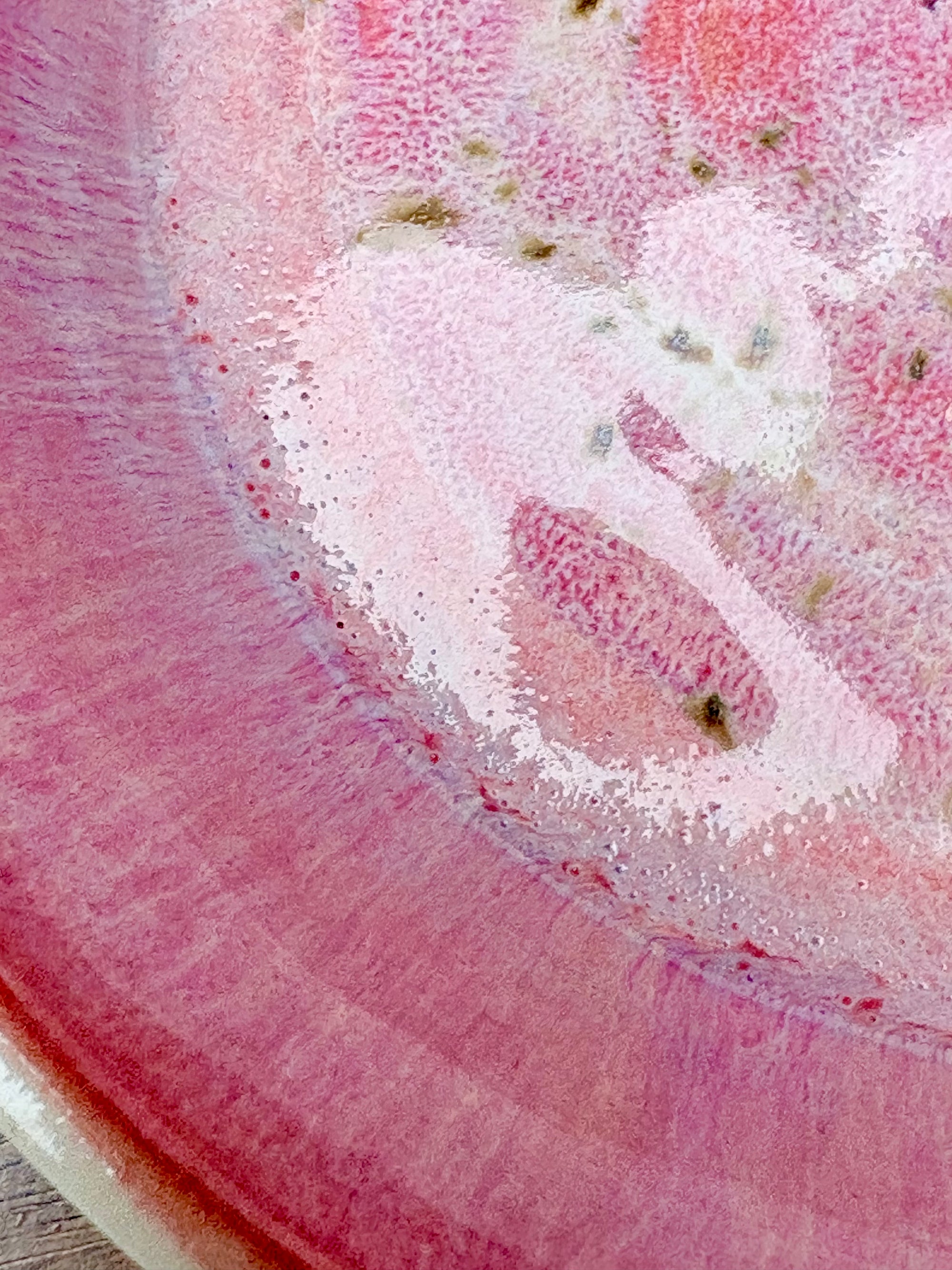"fuck off, I'm eating" shallow bowl (pink)