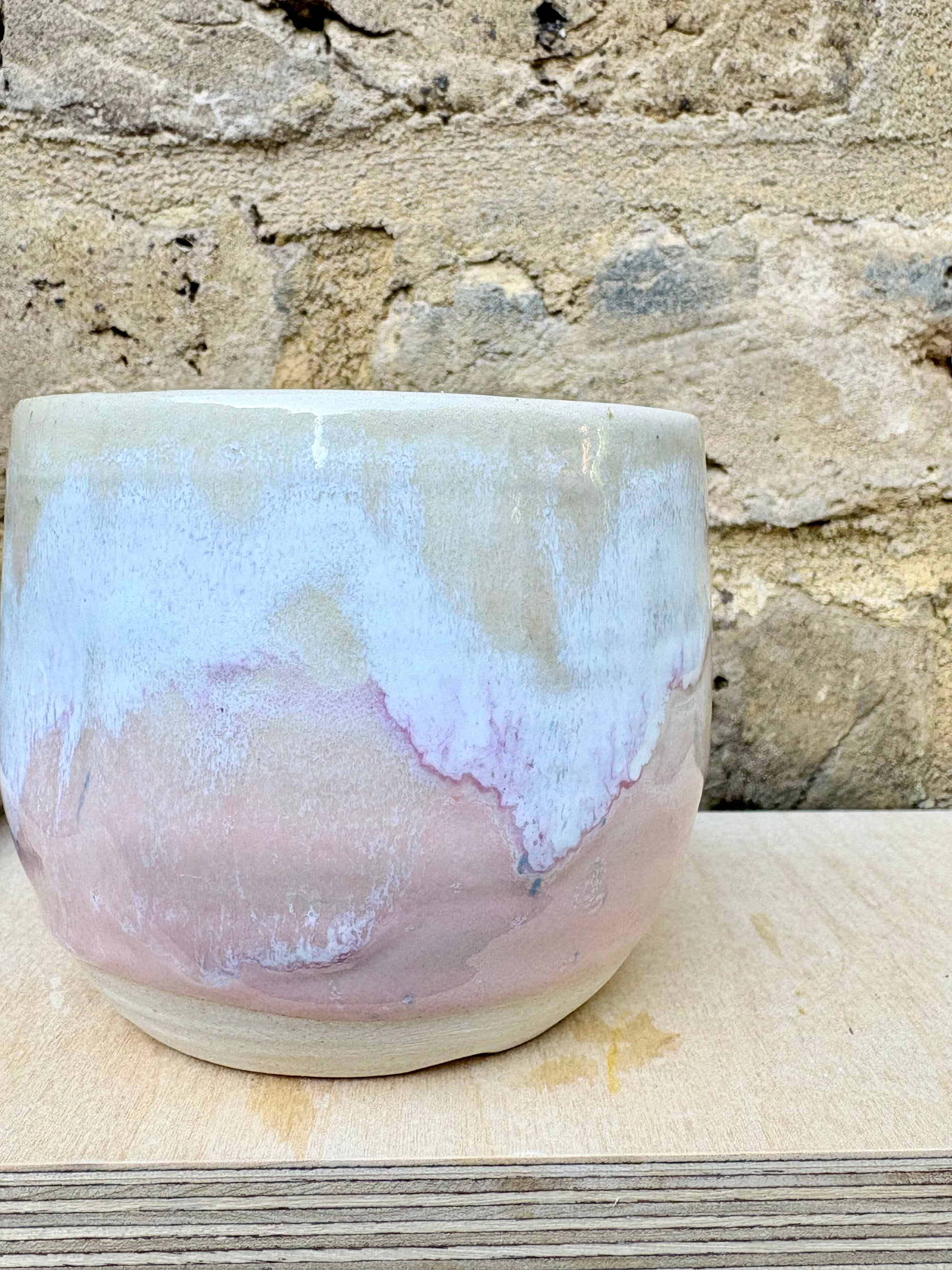 wanker dimple mug (Pink Ripple)