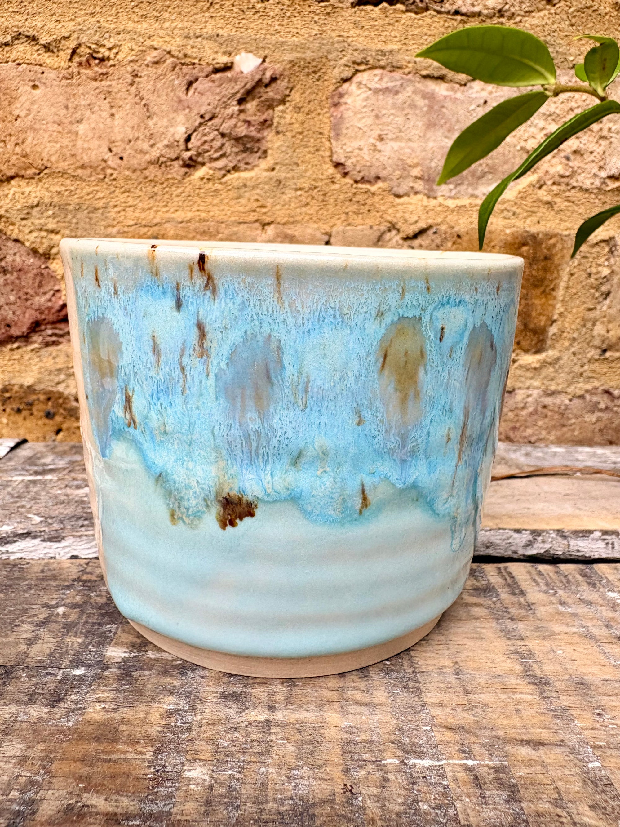 "not a fucking hugger" mug (light blue)