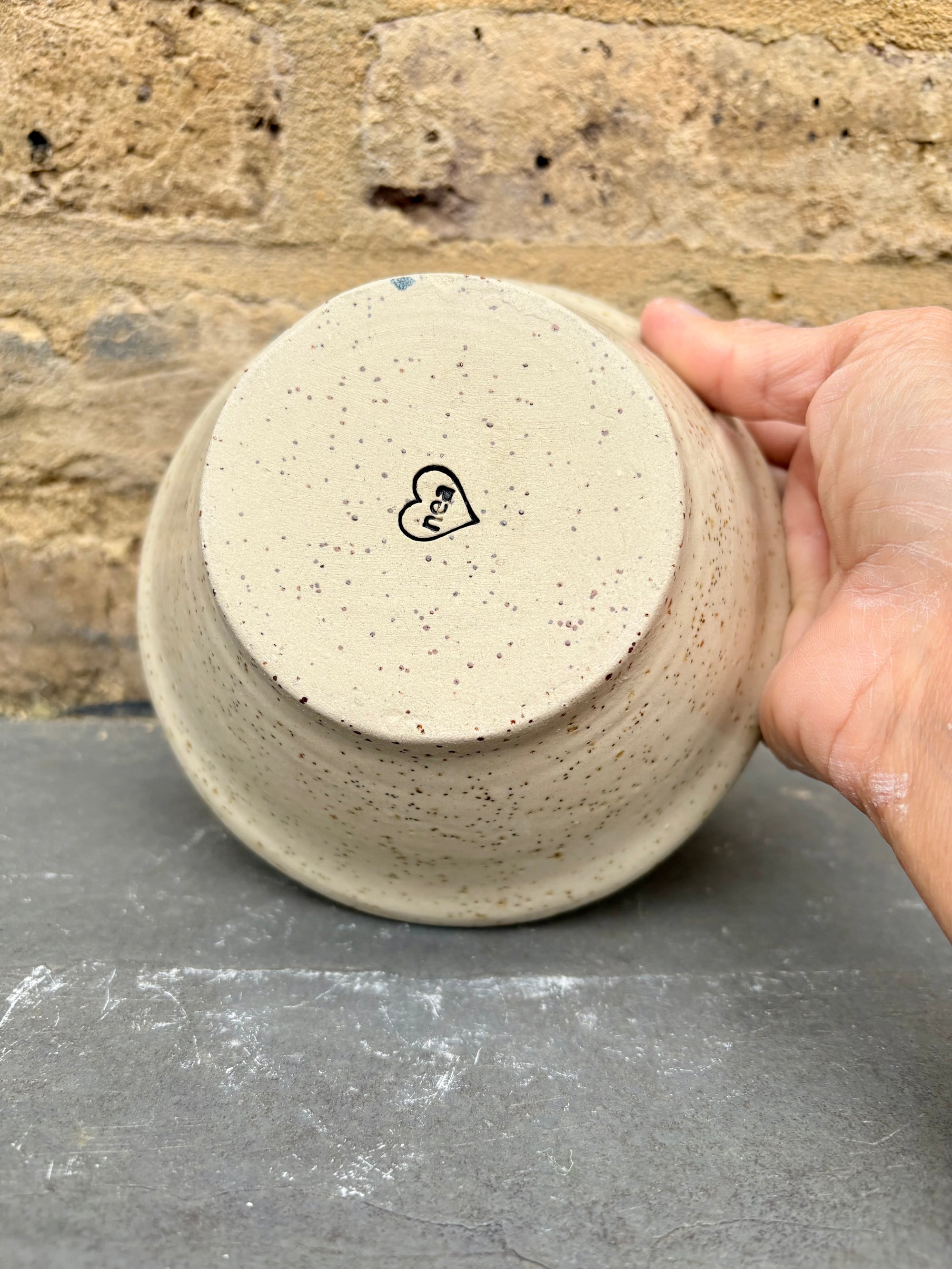 "sorry i'm late, I didn't want to come" bowl (blue)