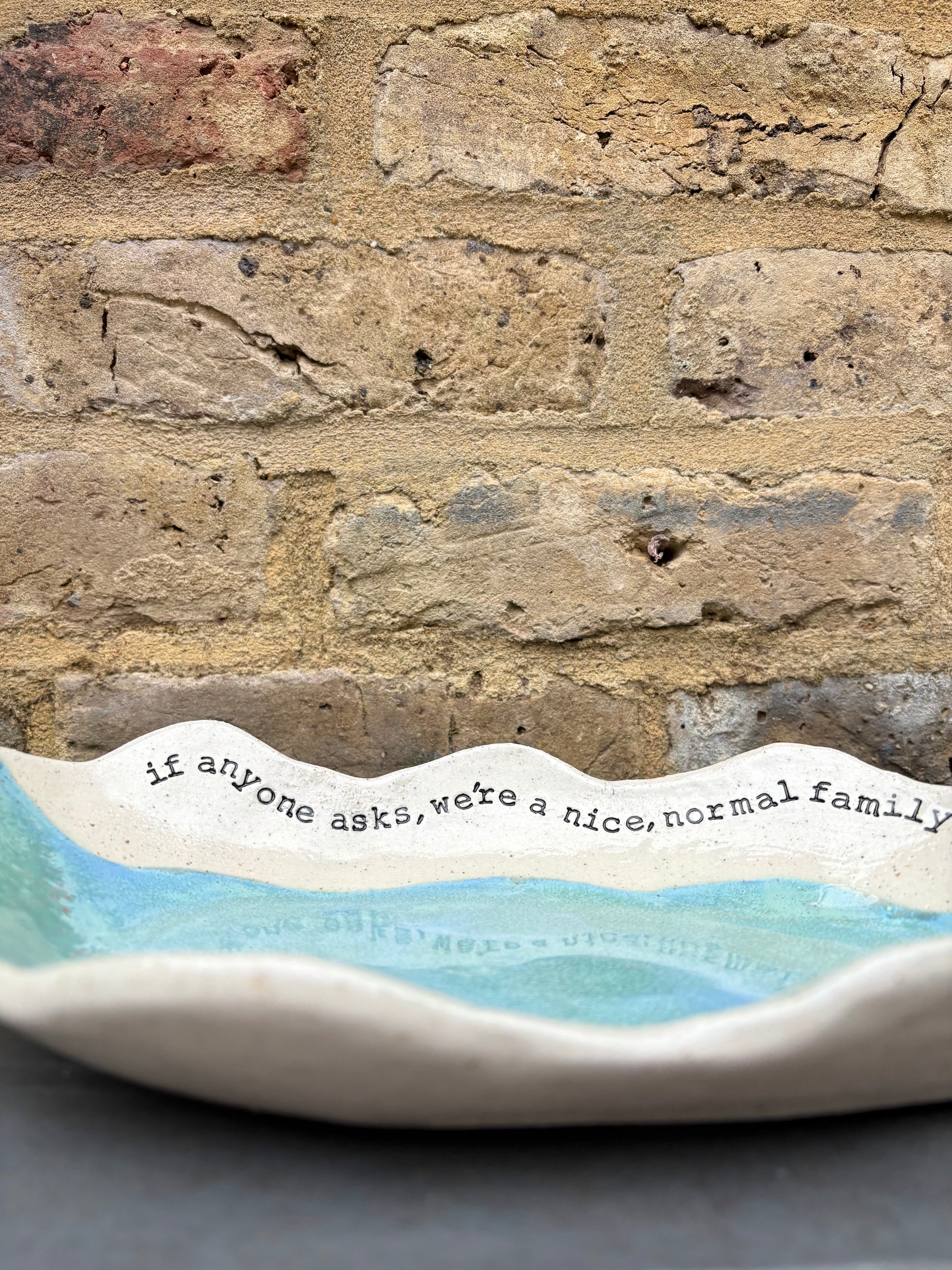 "If anyone asks, we're a nice normal family" Peacock Green