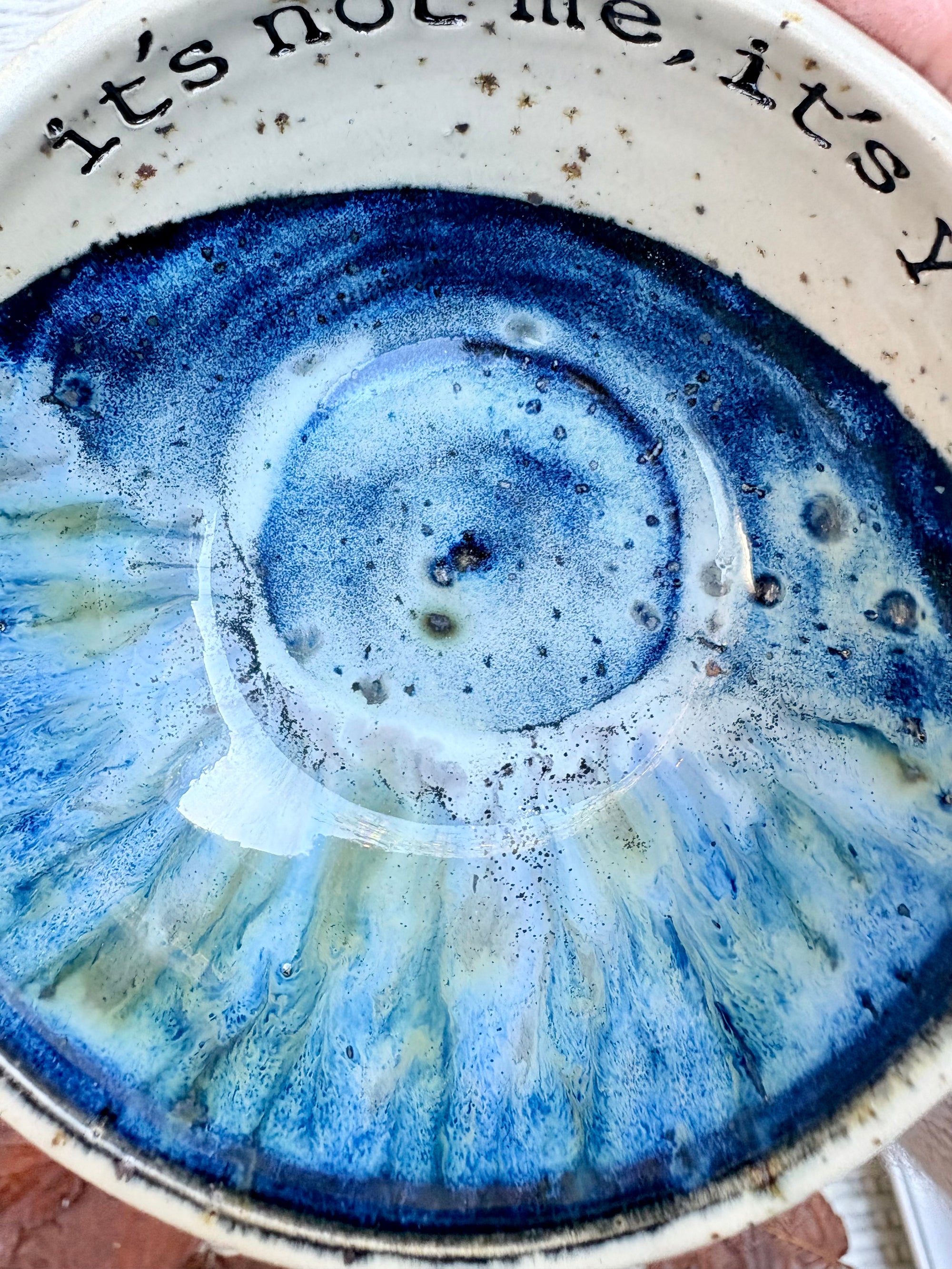 “It’s not me, it’s you” trinket dish (antique blue)