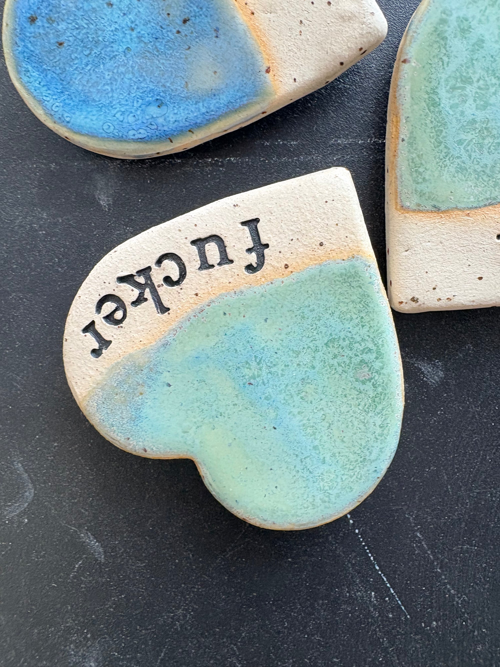 “Fucker” Magnet (blue, large)