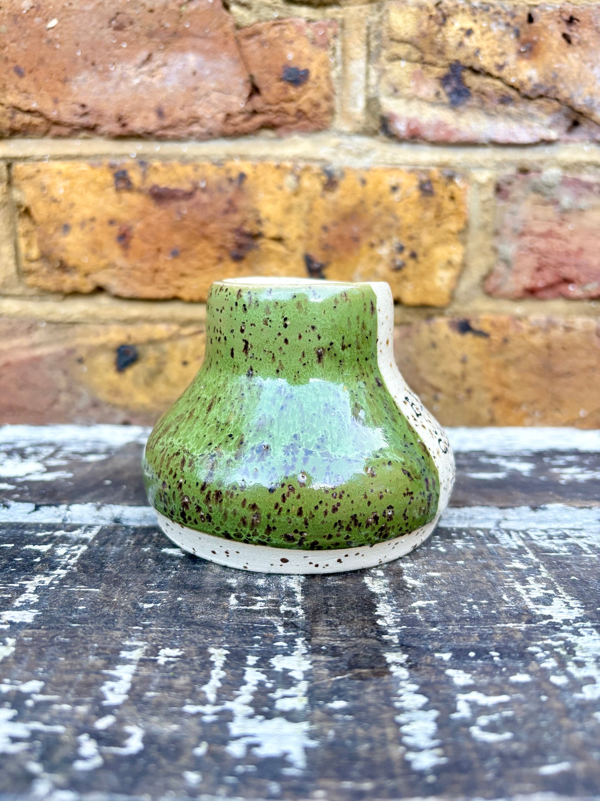 "bloom, die, repeat" chubby vase