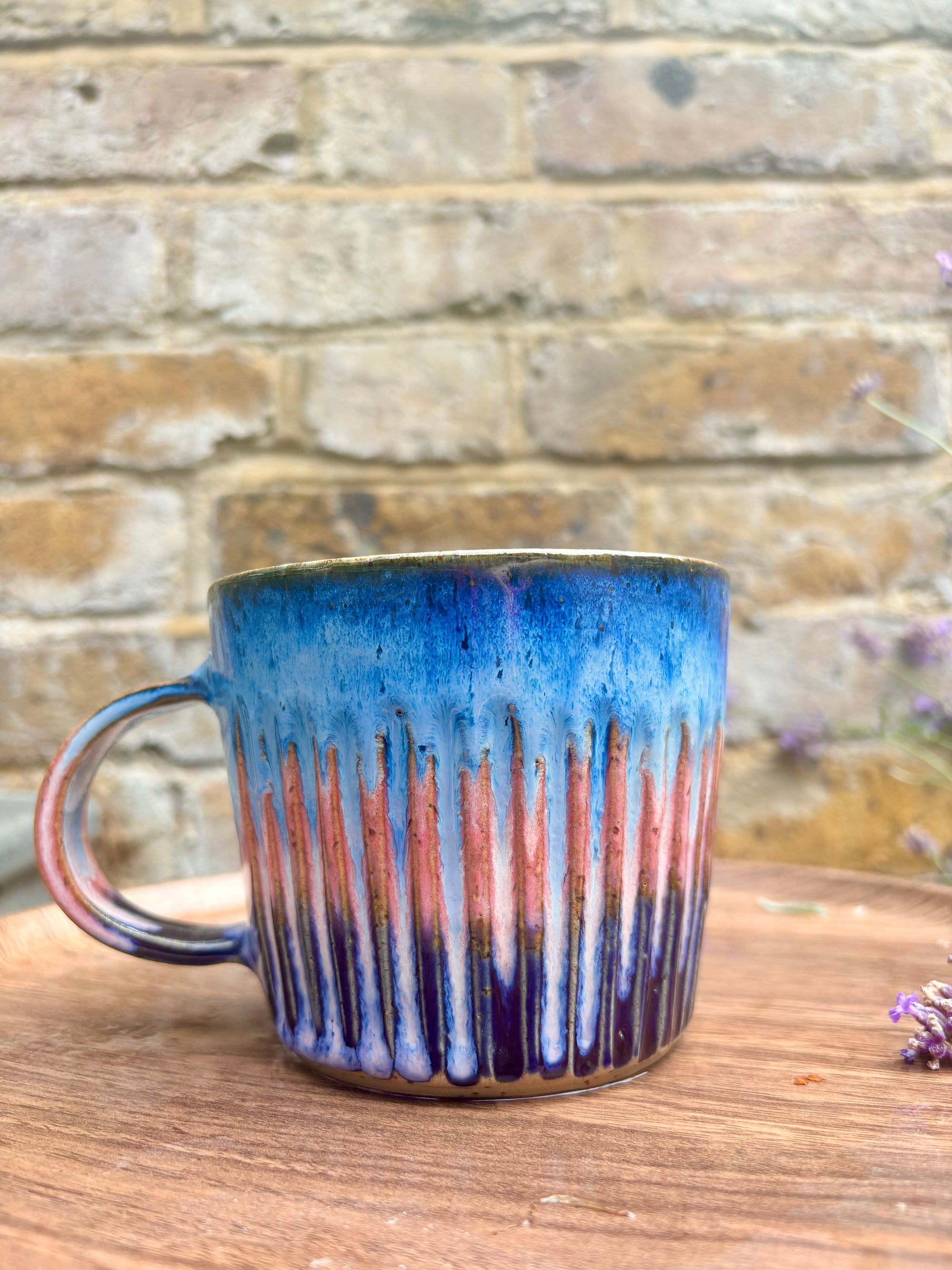 “one day you'll look back and wish you'd told more people to fuck themselves" mug (pink night sky)
