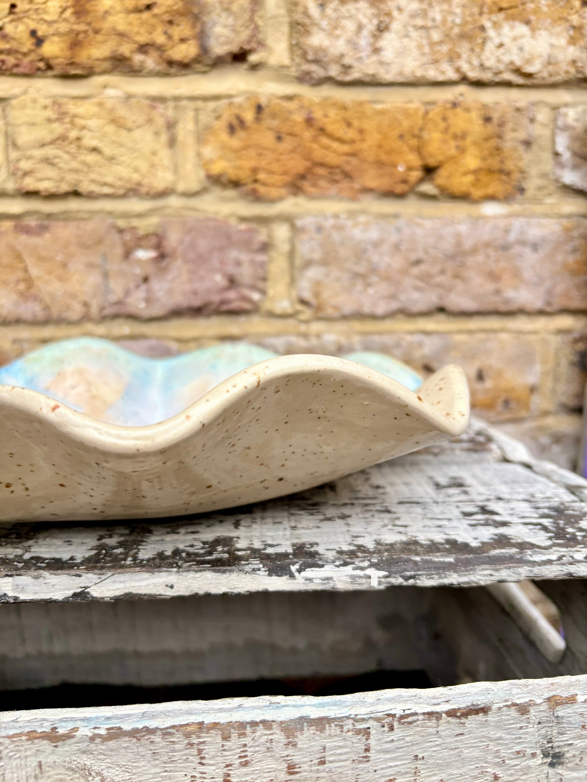 “small talk survivor" serving dish (Pink Night Sky