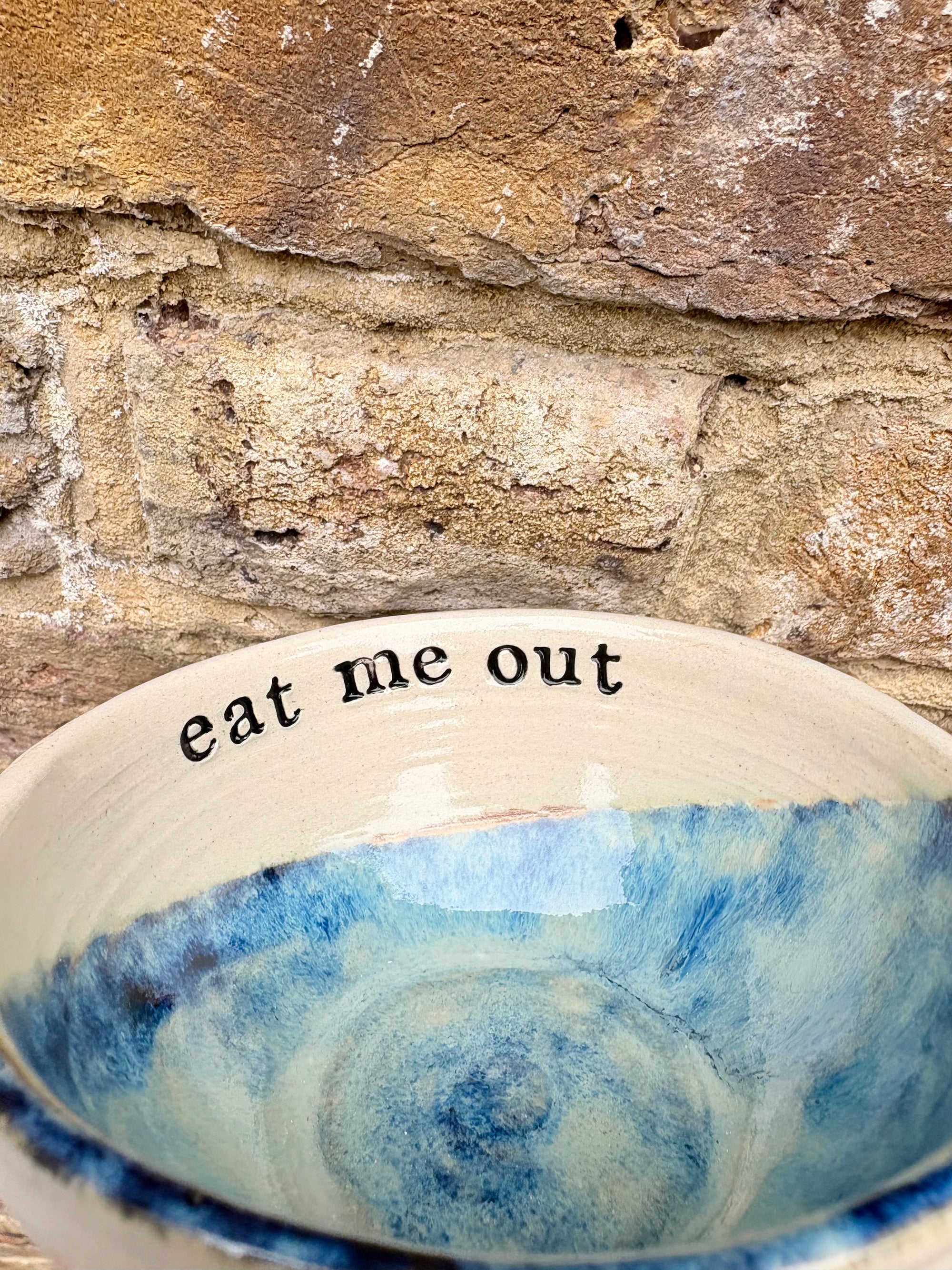 "eat me out" snack bowl