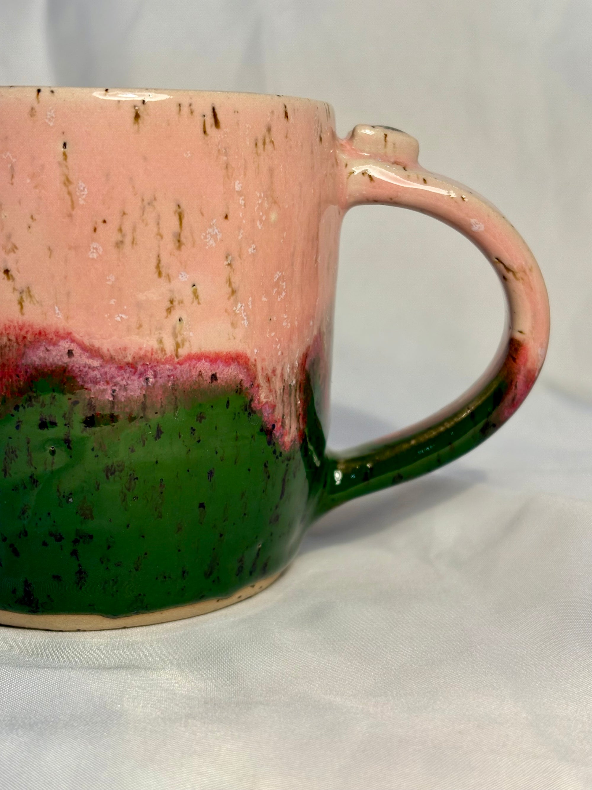 “Fuck off, i'm gardening" mug (pink/green)