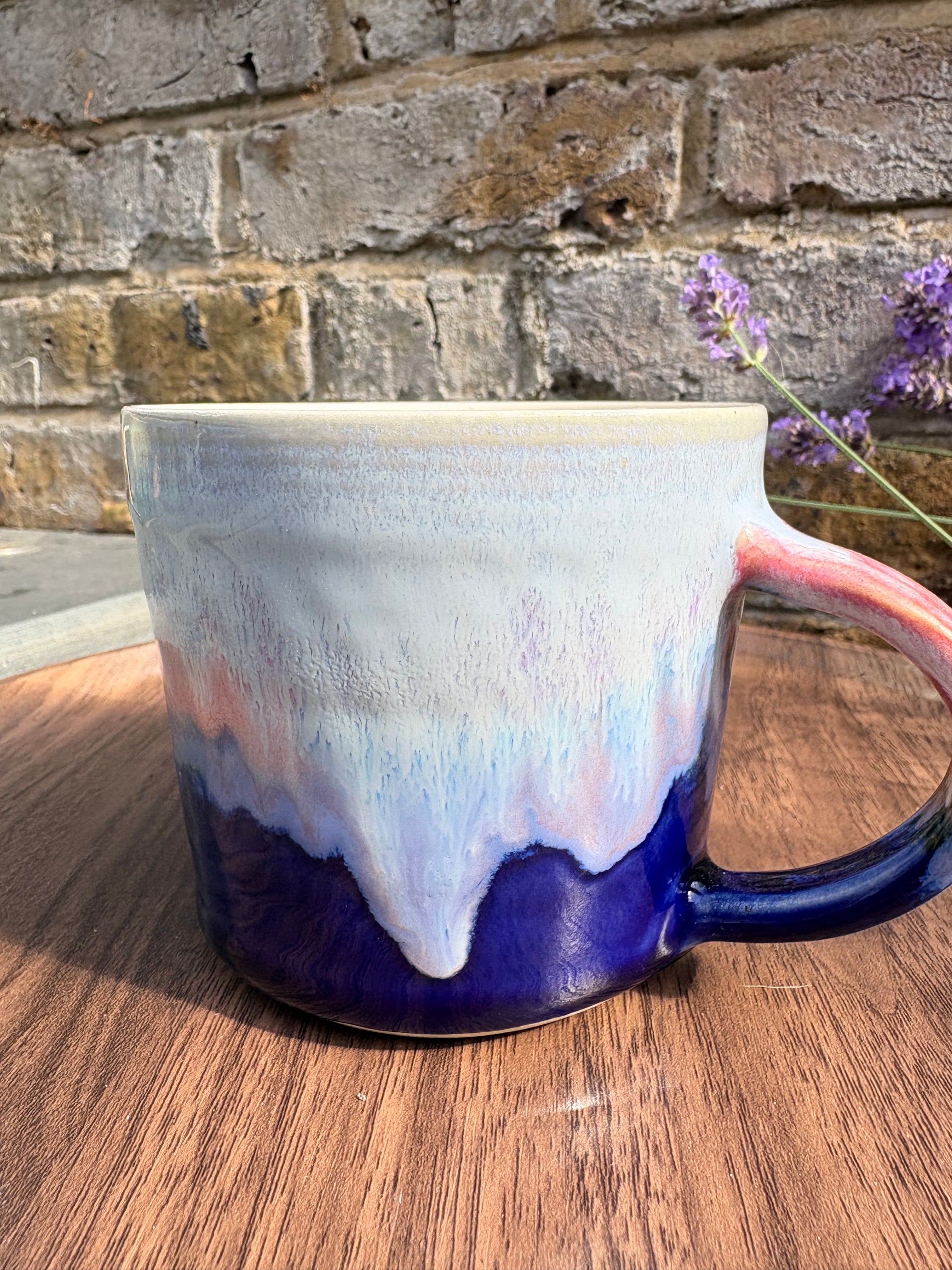 “fuck normal, i want magic", "cunty bastards" mug (Blue Night Sky)