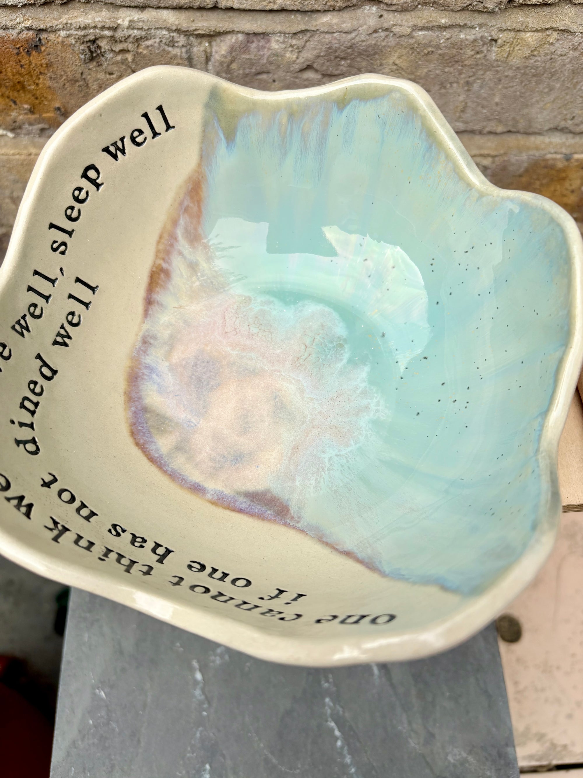 Virginia Woolf "dine(d) well" bowl