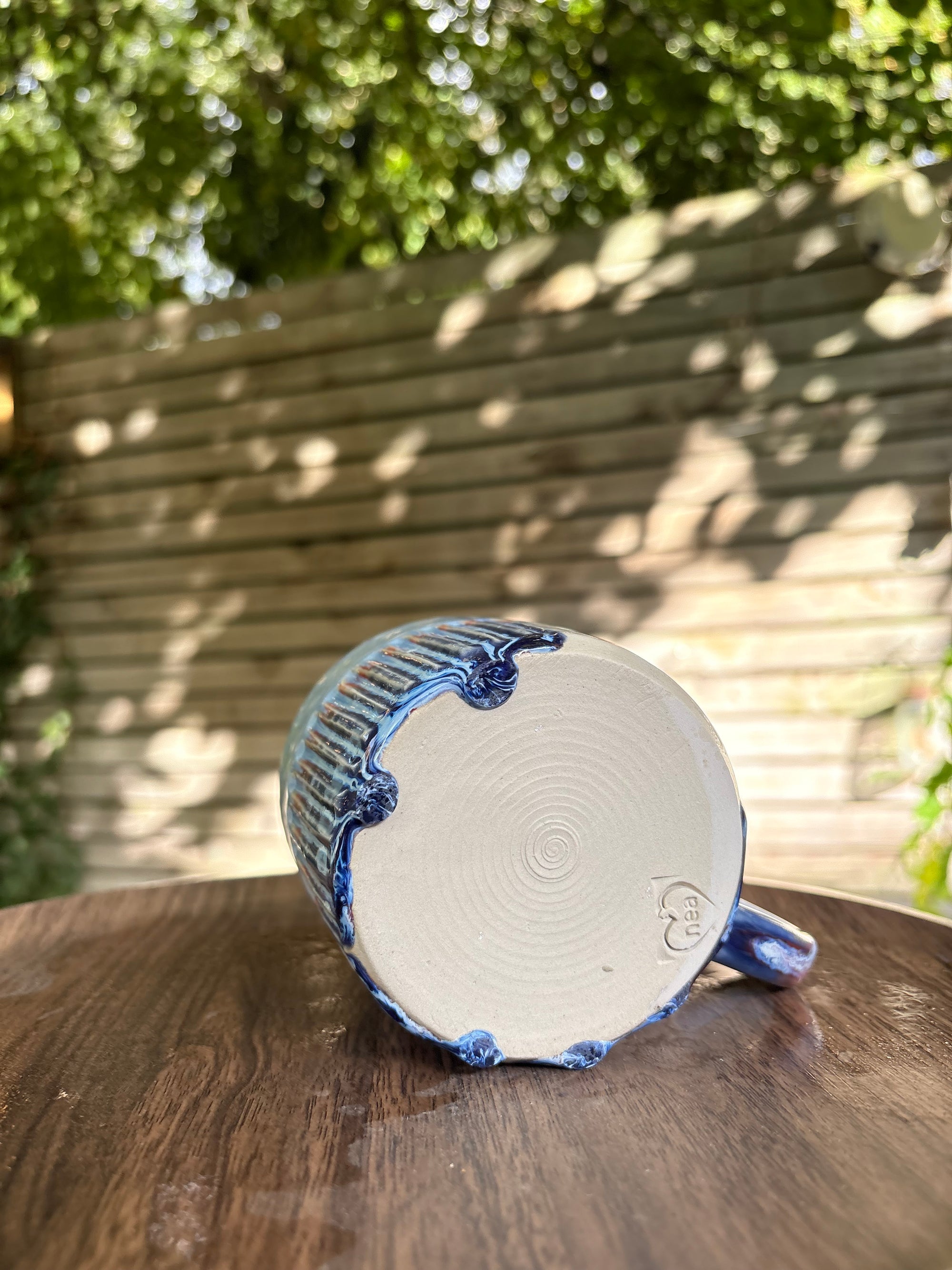 "too tired for this shit" mug (blues)