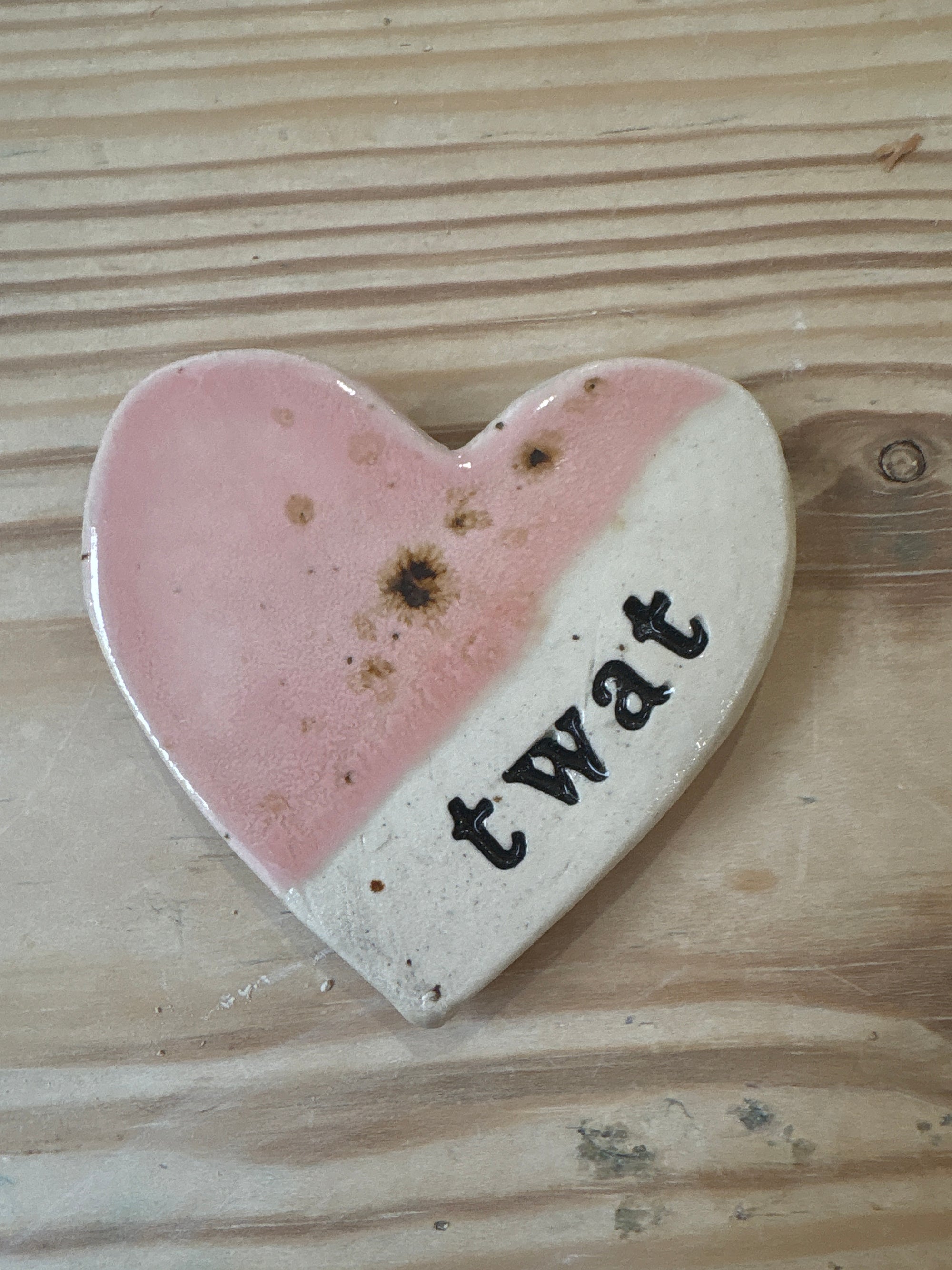 “twat" magnet (pink giraffe, large)