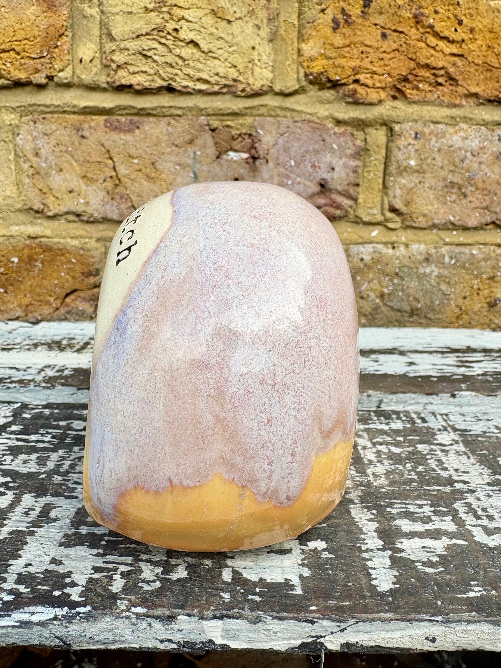 "Salty AF" Salt Pig (Lilac and Orange)