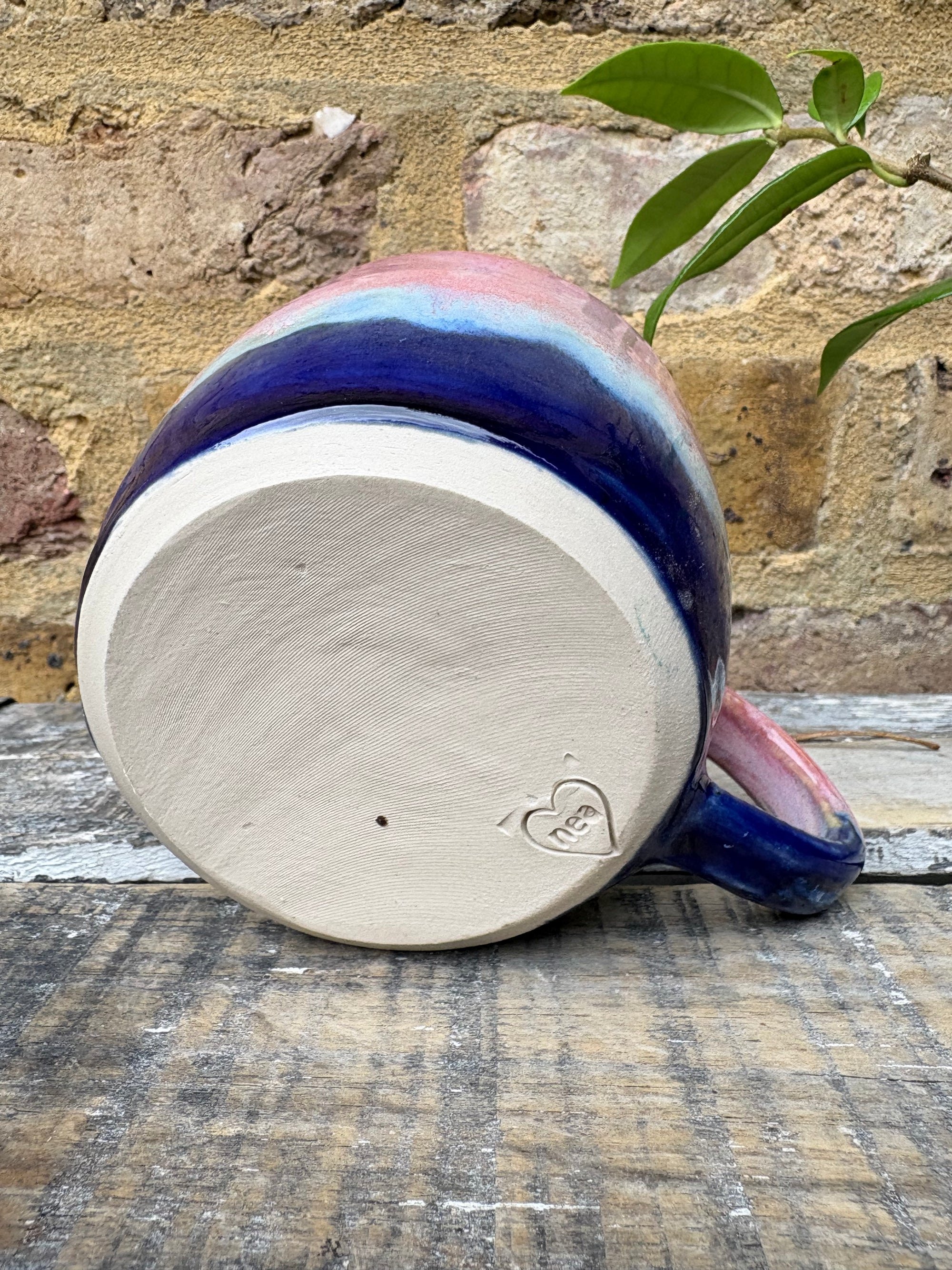 “fuck normal, i want magic" mug (Pink/blue)