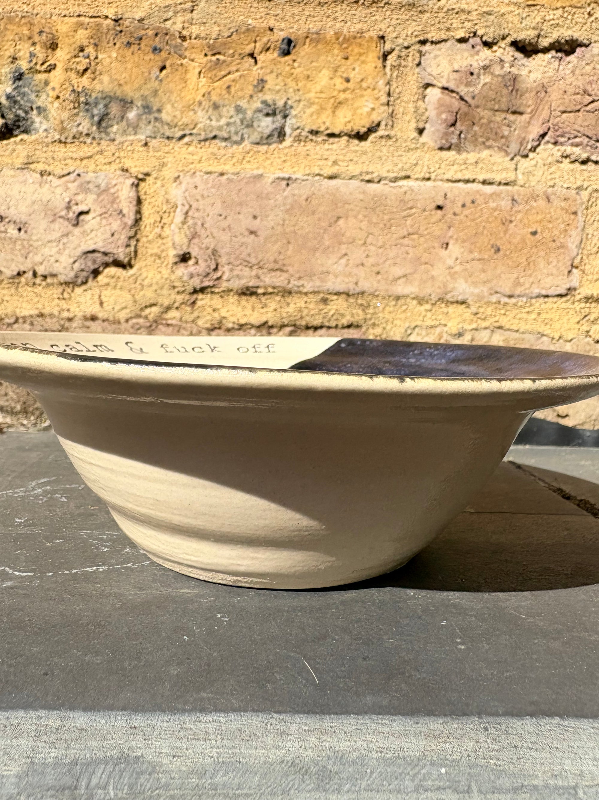 “keep calm and fuck off" bowl