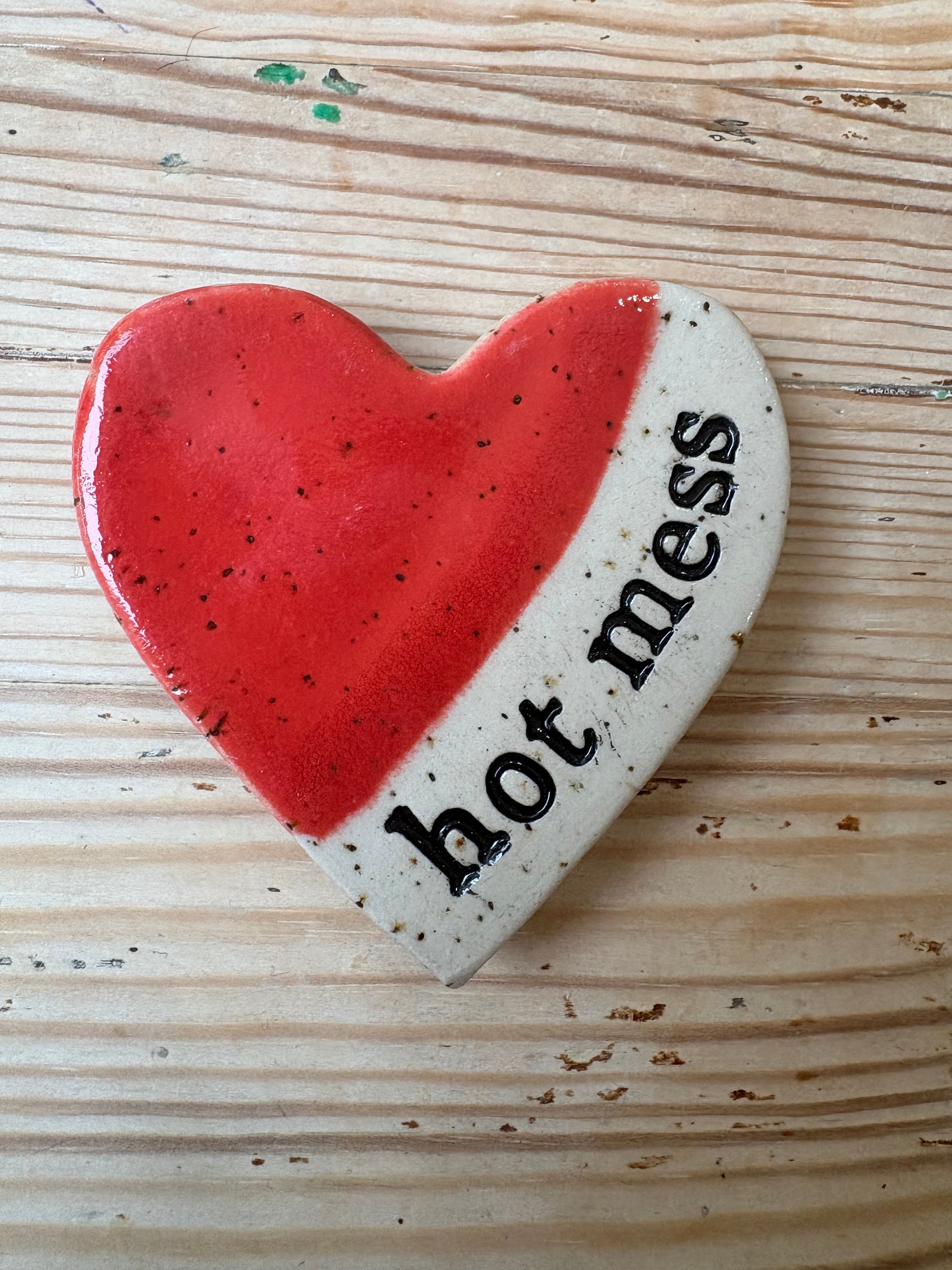 “hot mess" magnet (red)