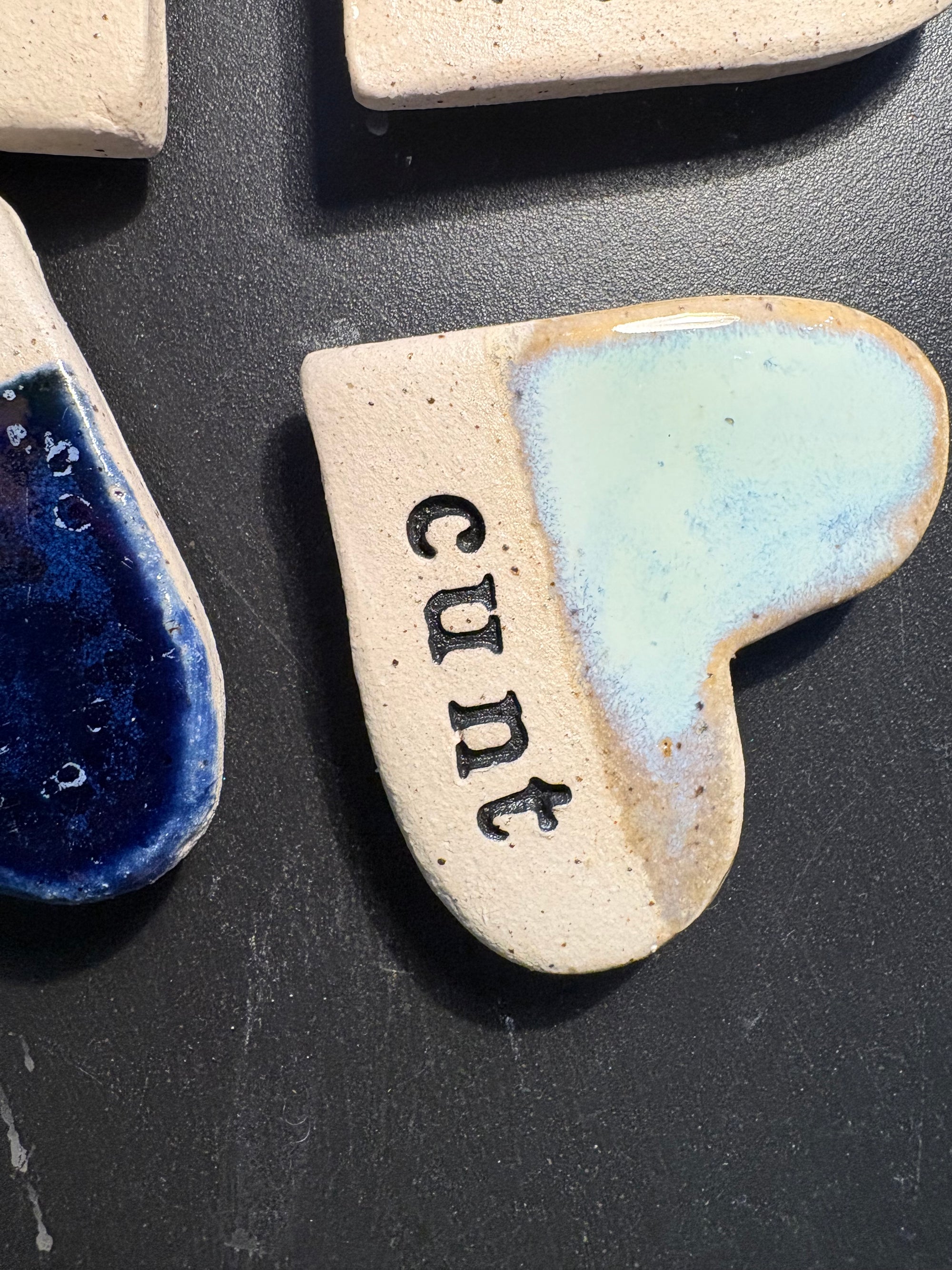 Sweary Magnet Set (4 heart shaped magnets)