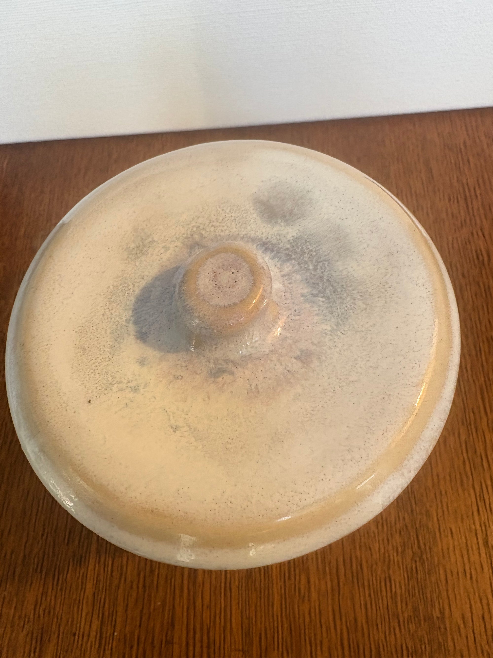 "random shit" lidded pot (oyster lilac)