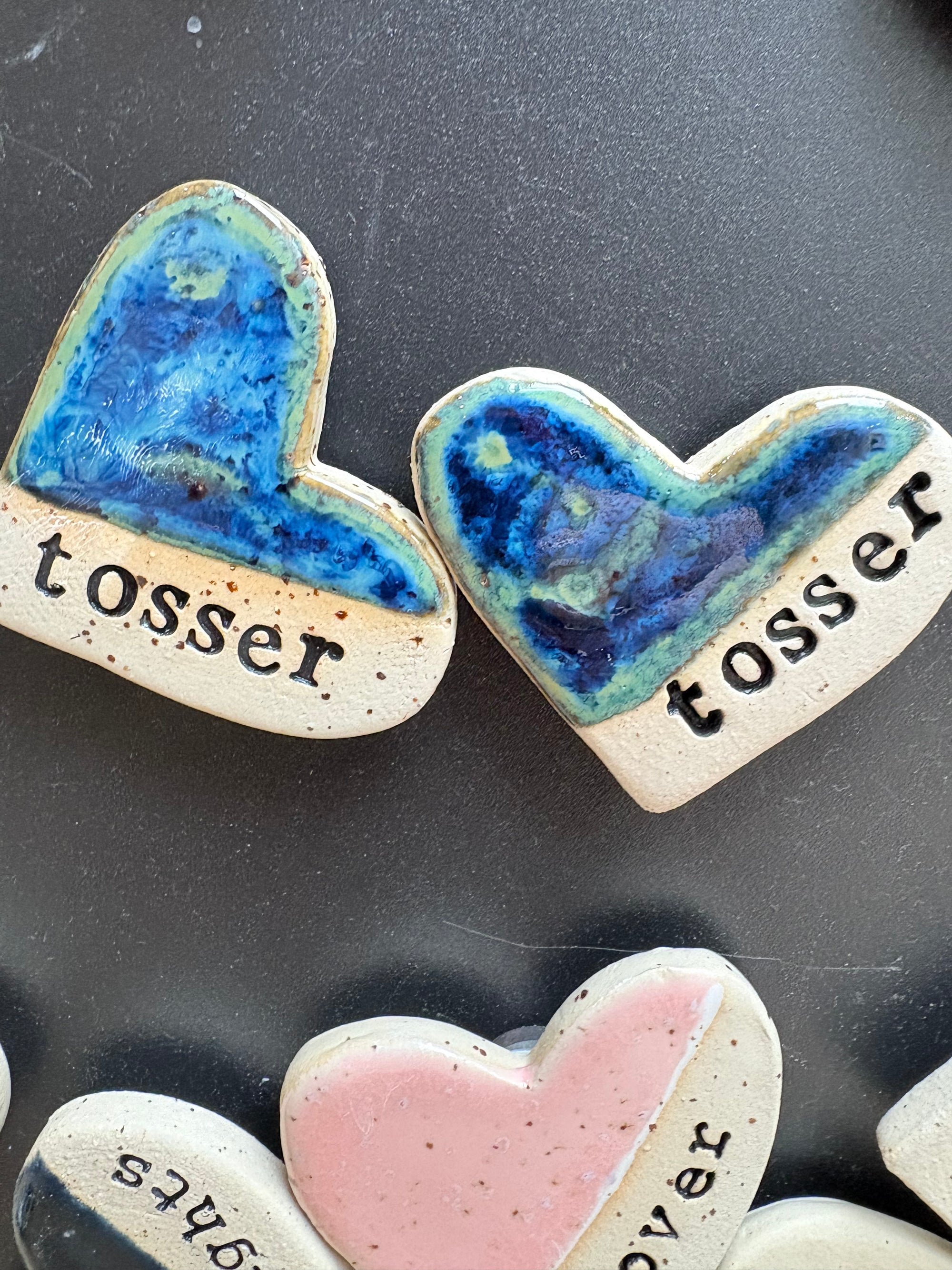 “Tosser” Magnet (blue/green, medium)