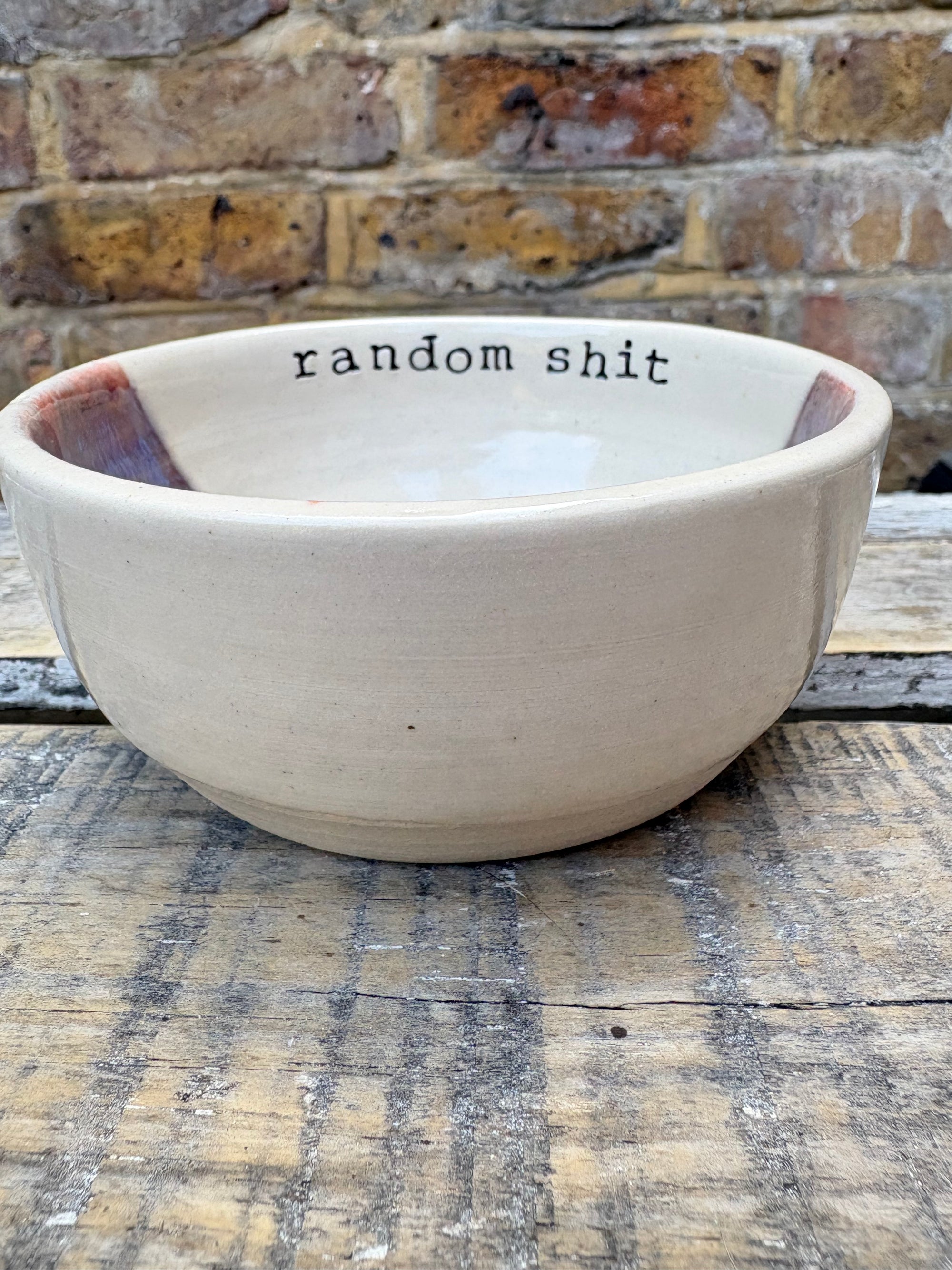 "random shit" trinket dish (purple)
