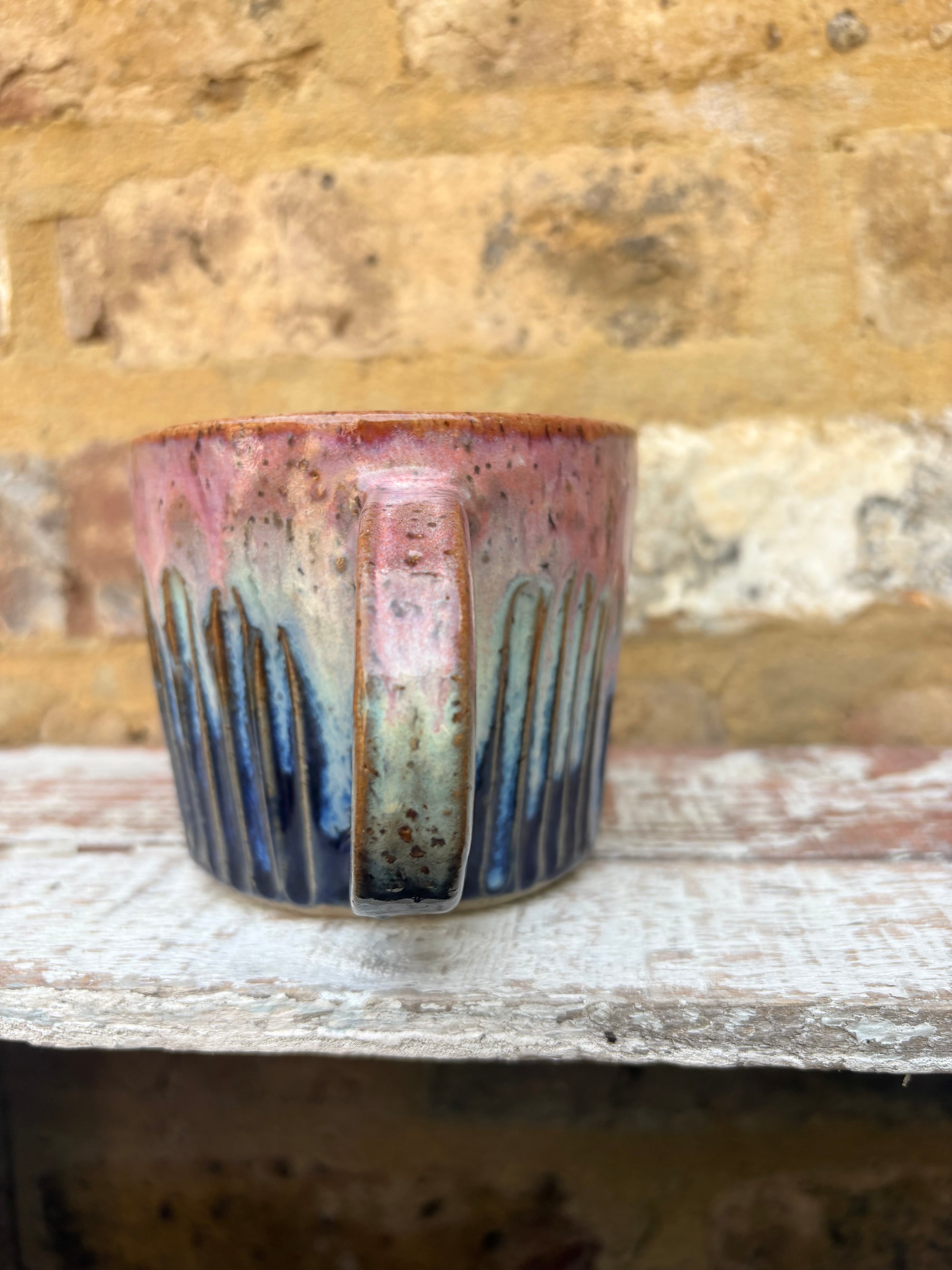"cunt off” mug (pink night sky)