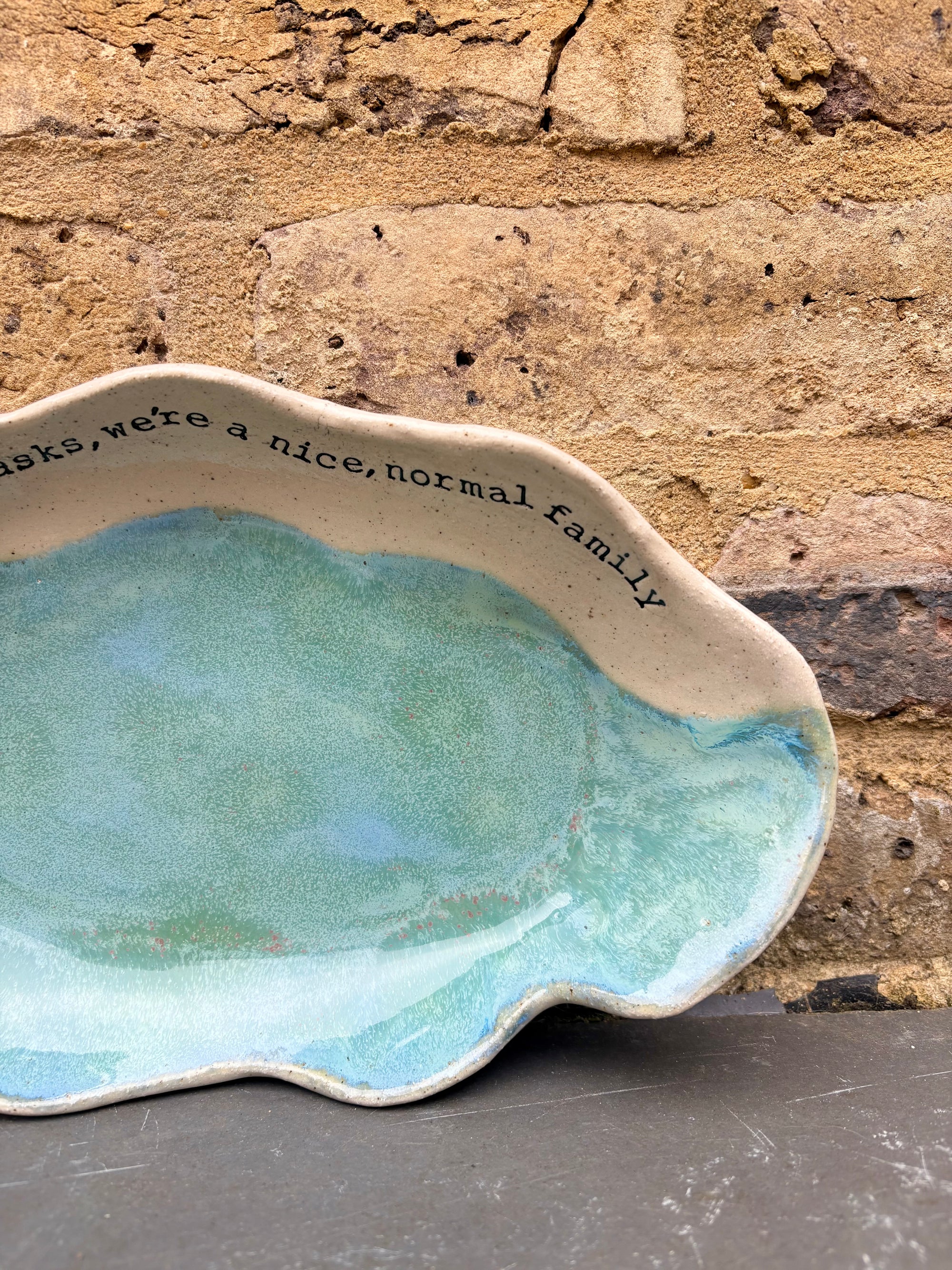 "If anyone asks, we're a nice normal family" Peacock Green