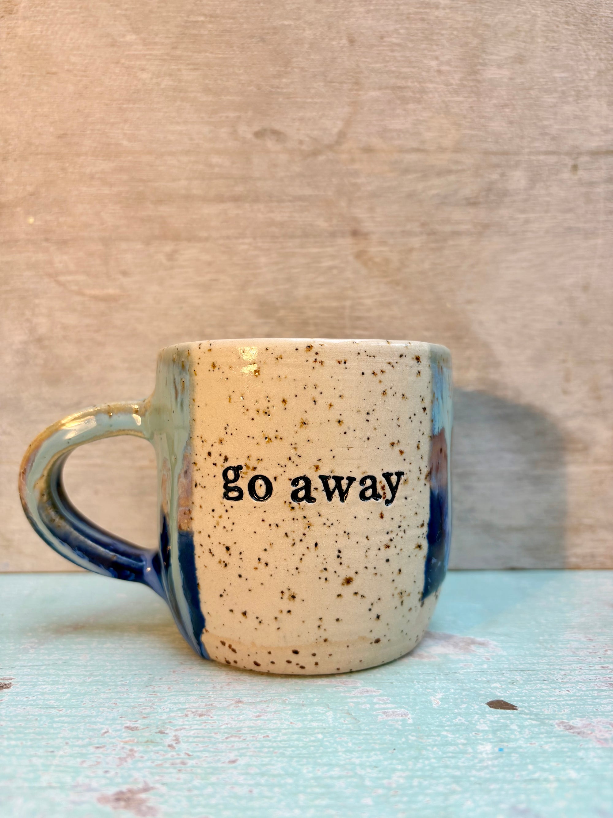 “Go Away" mug