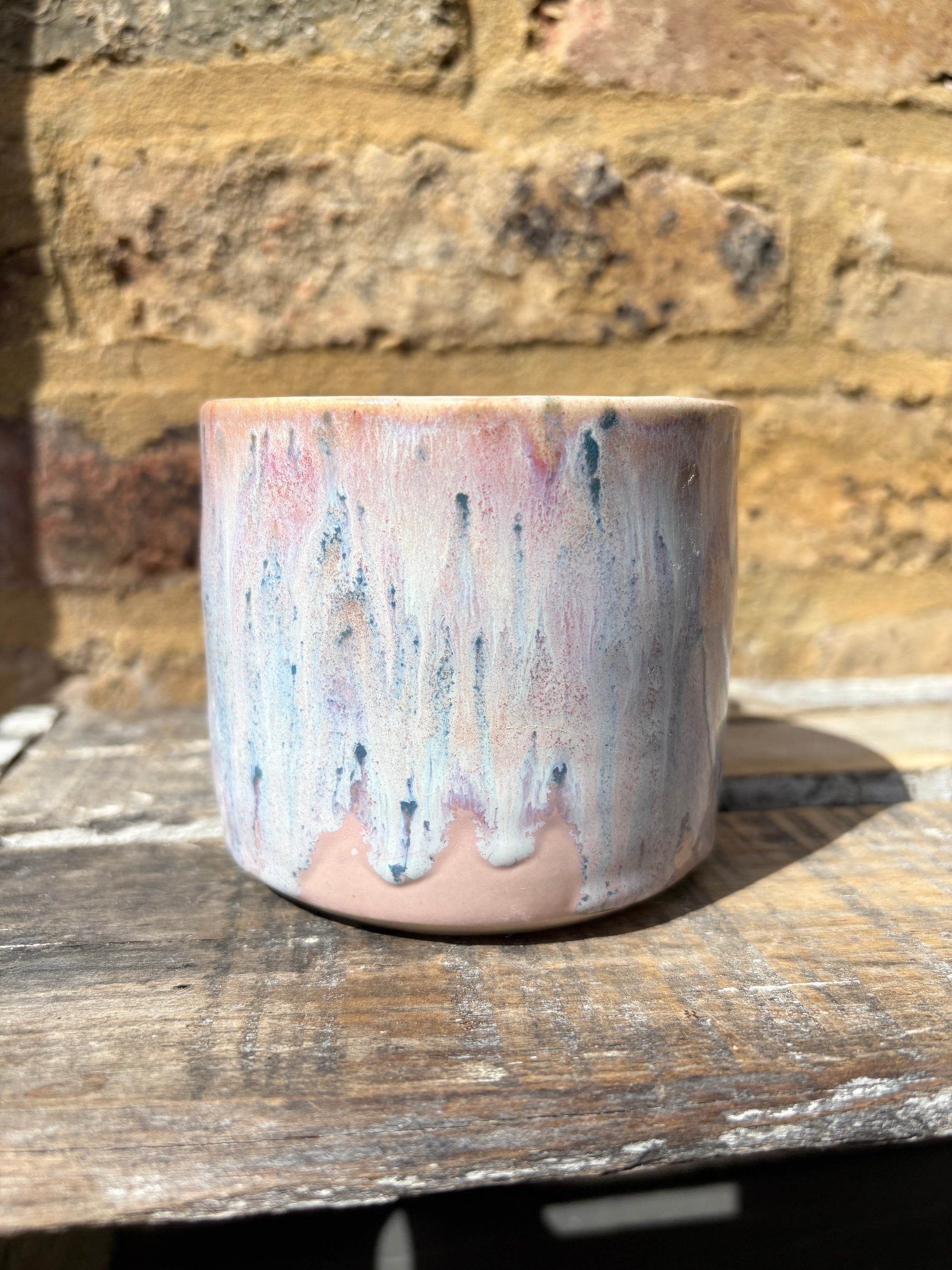 “good vibes only" "fuck off" mug (lilac)
