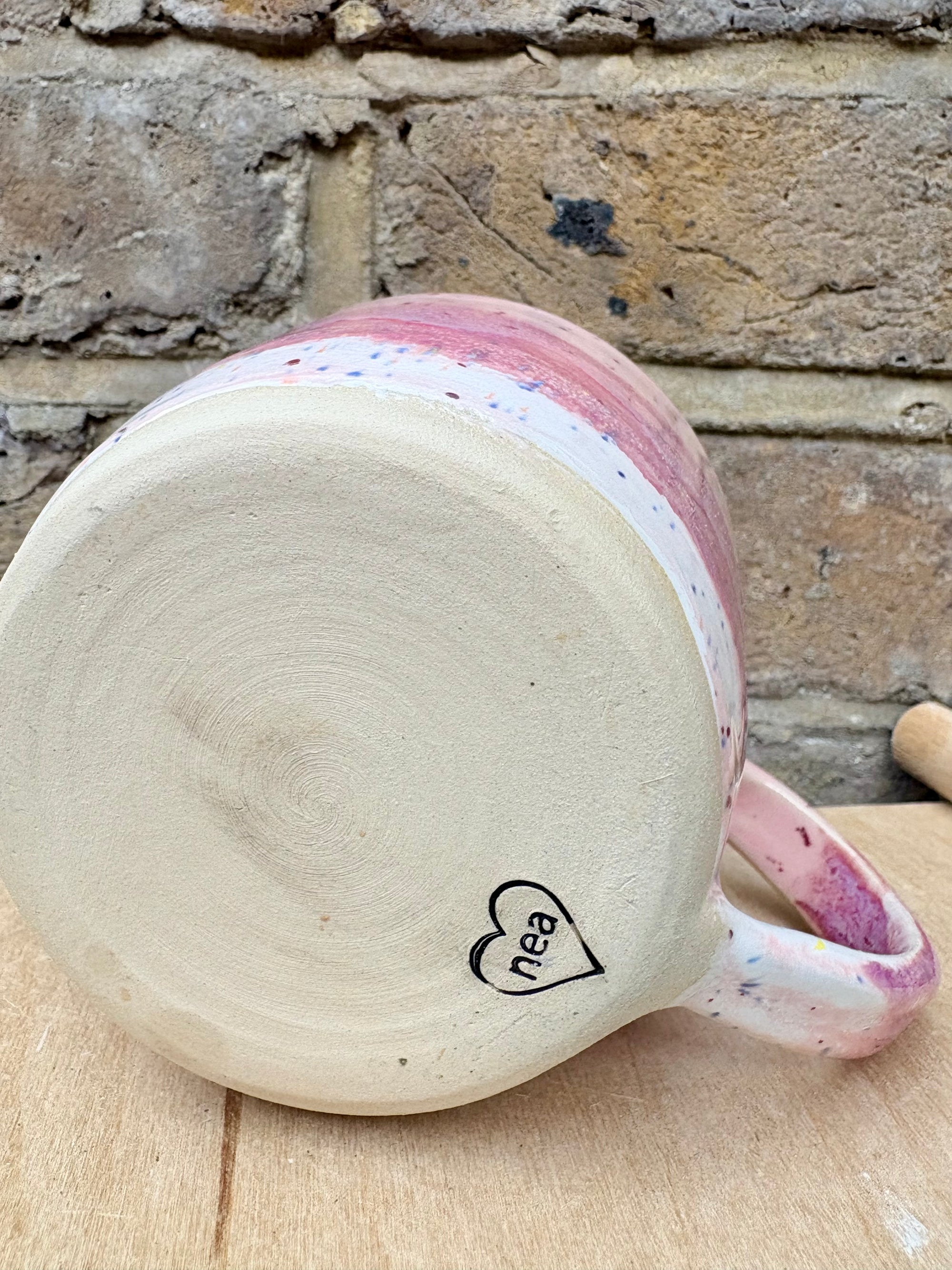 lights camera bitch smile mug (raspberry ripple)