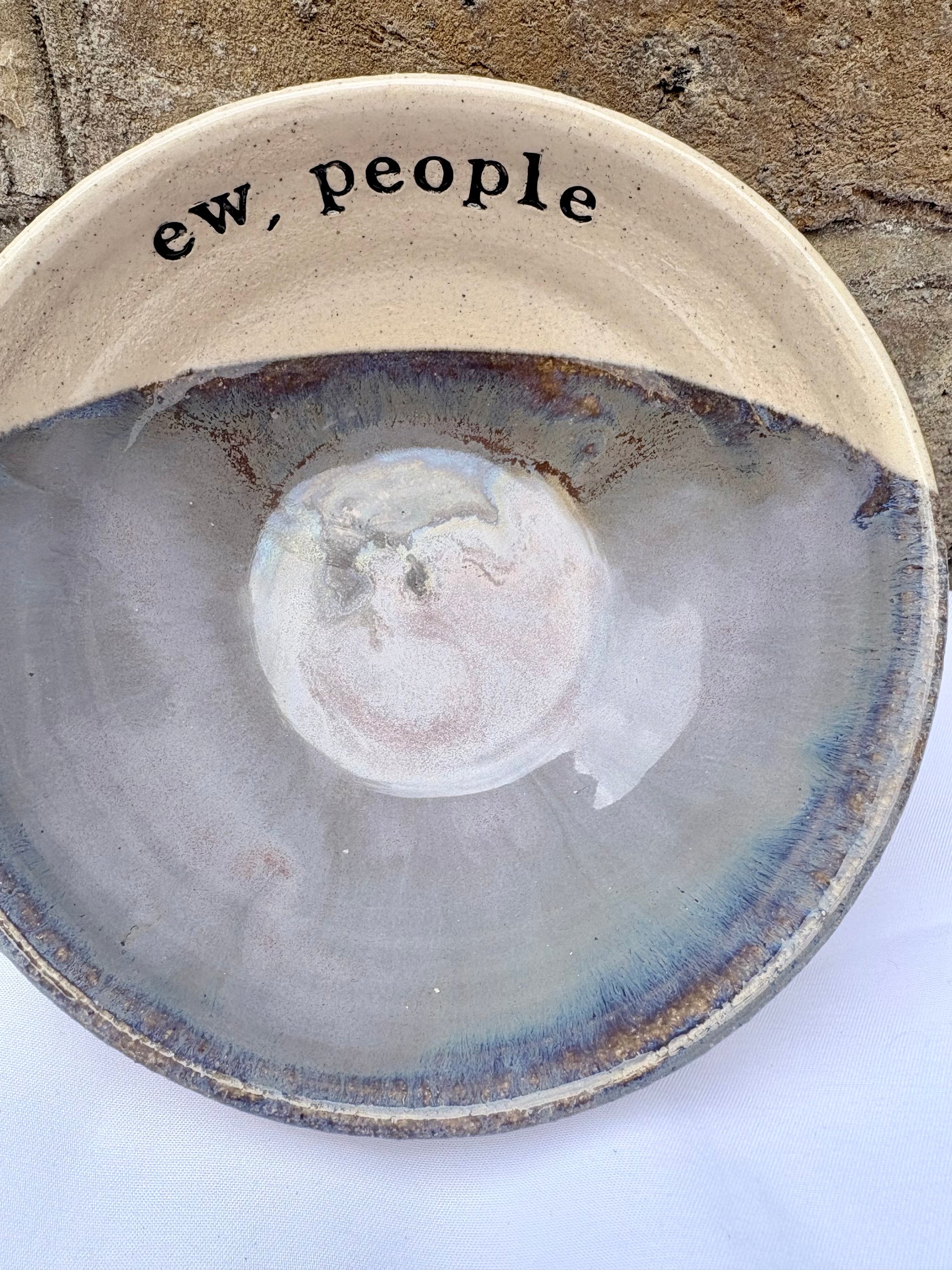"people ew" bowl (Lavender Sky)