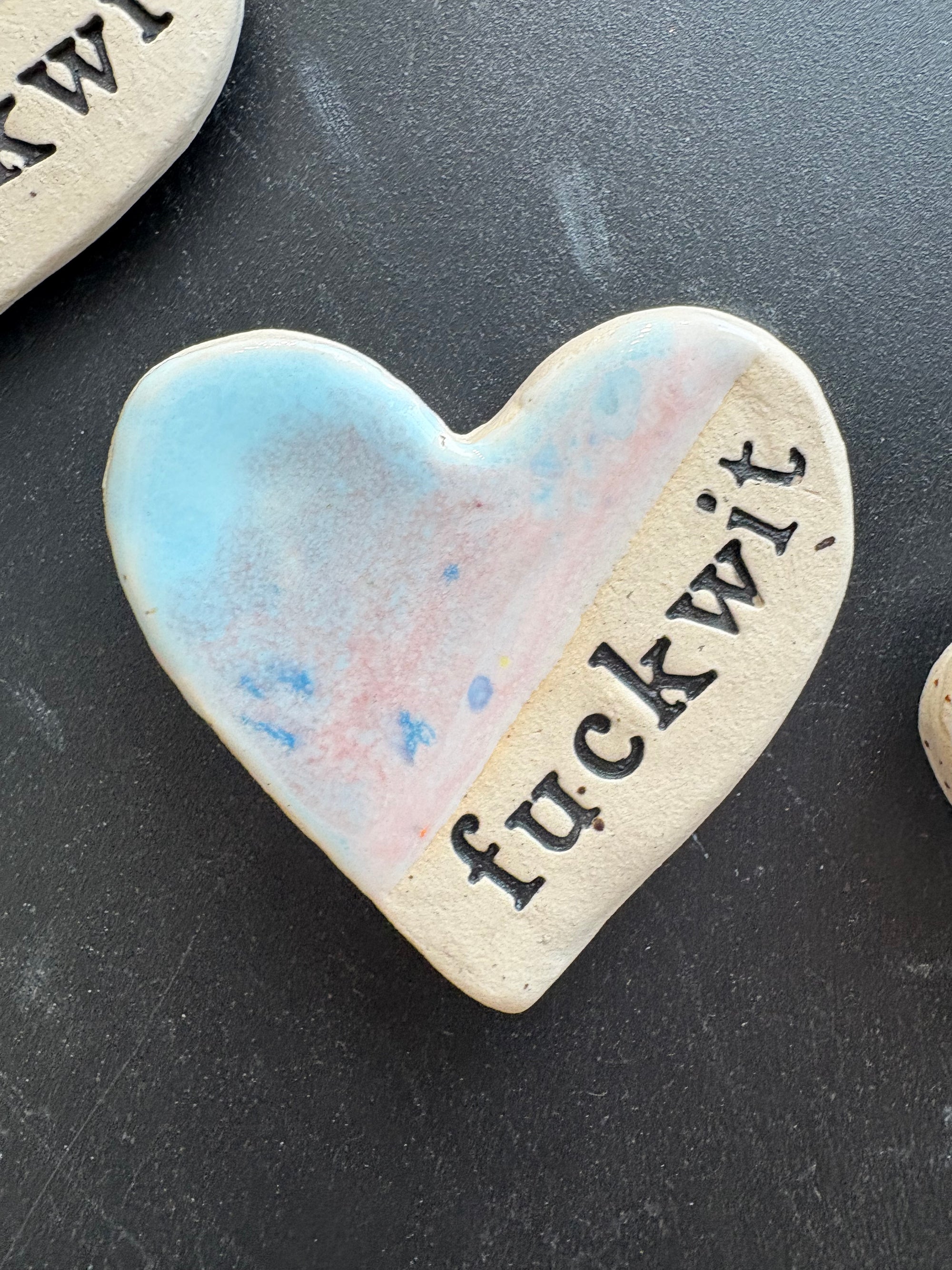 Fuckwit Magnet (blue/pink)
