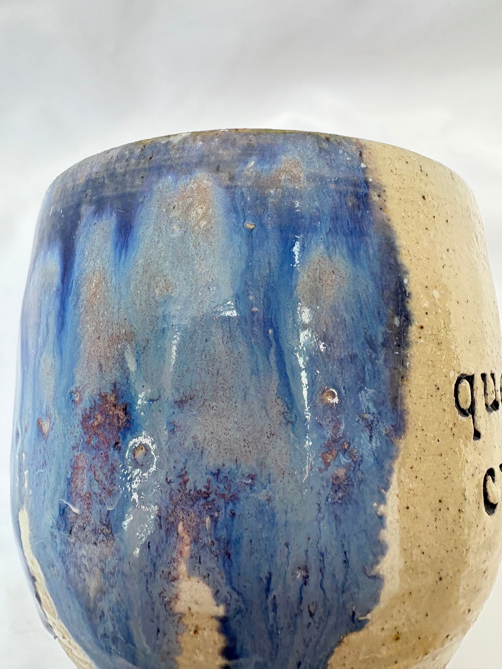 Queen Cunt mug (Blue and White glaze)
