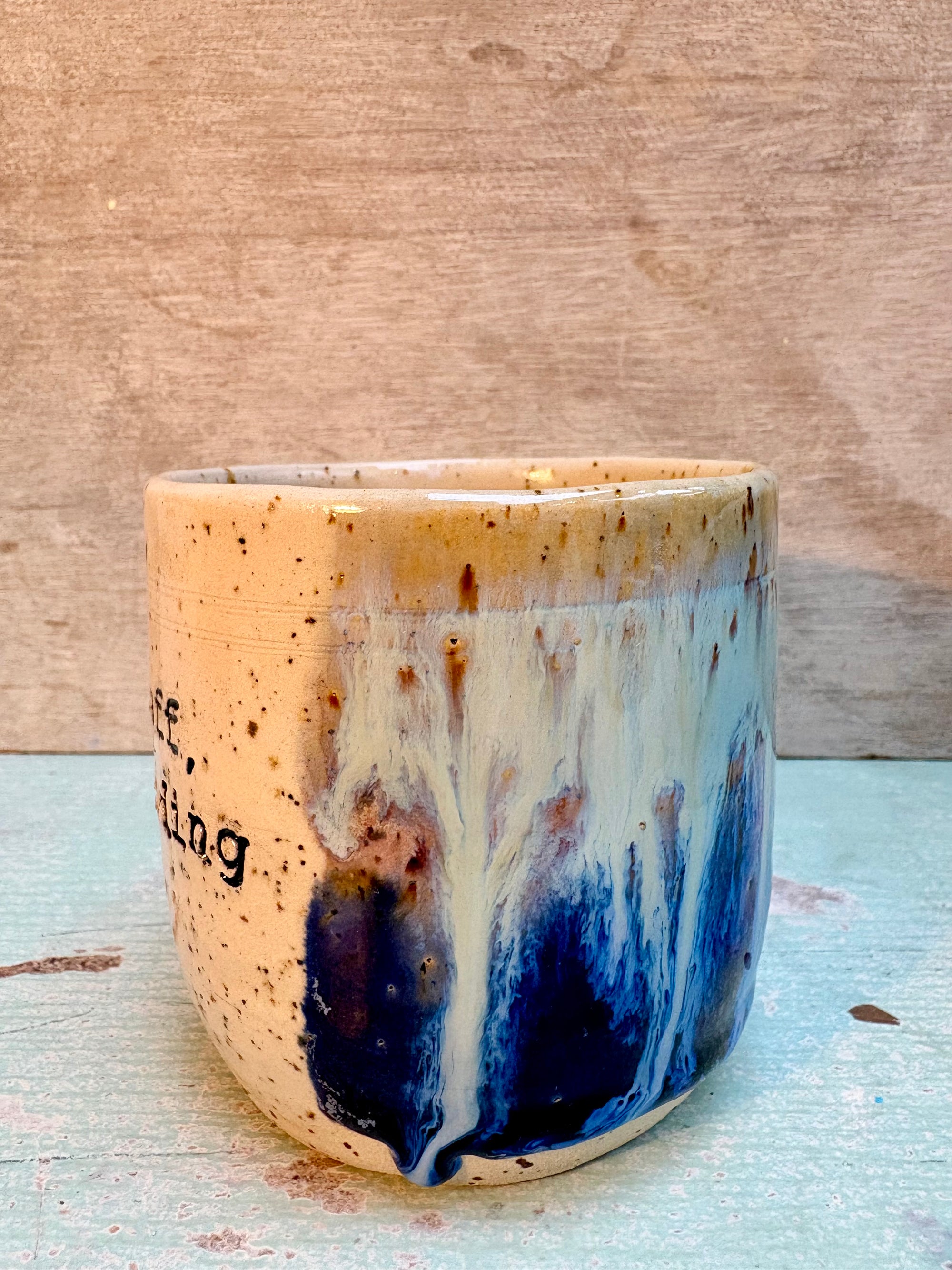 "Fuck off i'm reading" mug (blue night sky)
