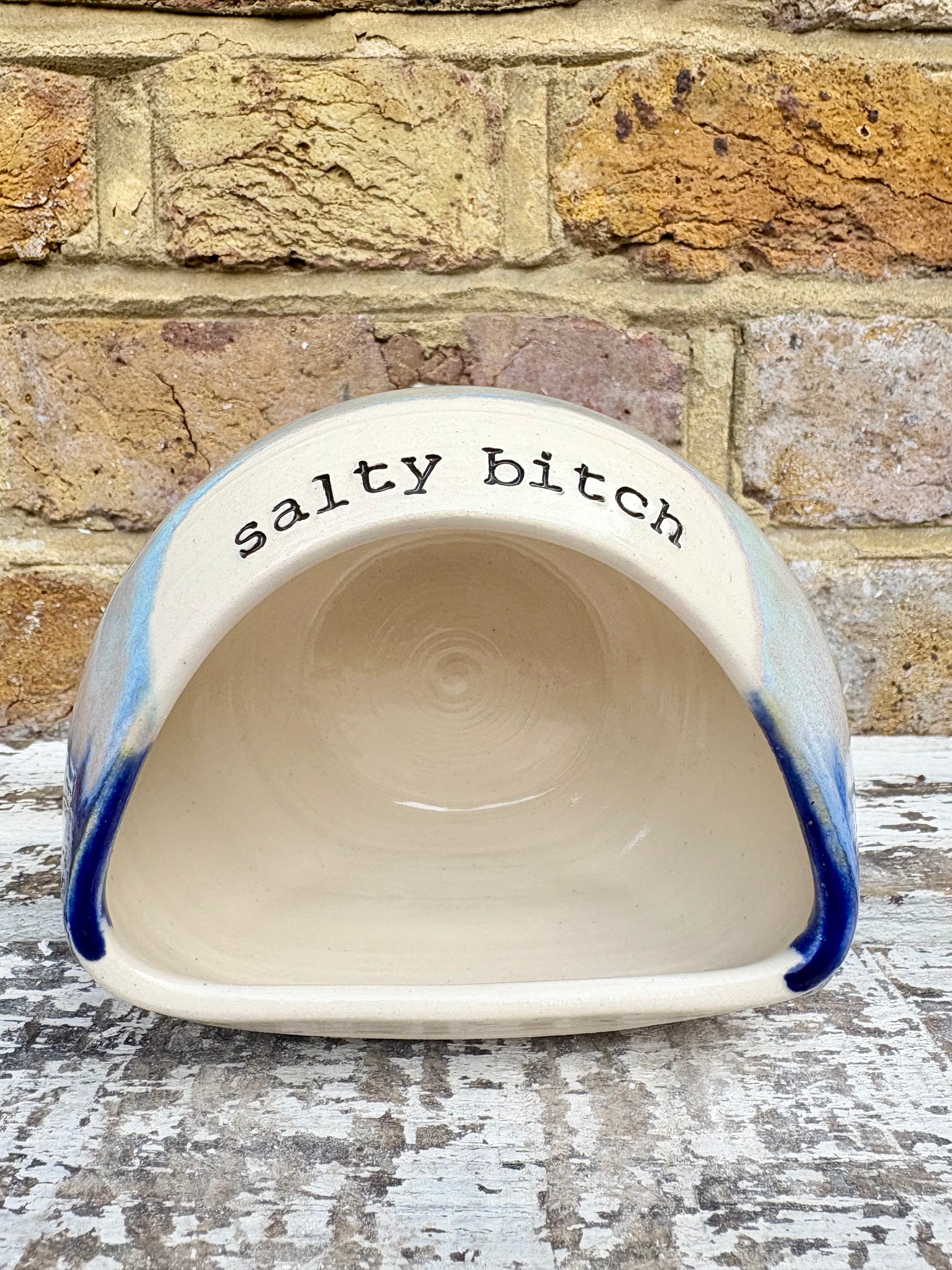 "Salty Bitch" Salt Pig (Blue Night Sky)