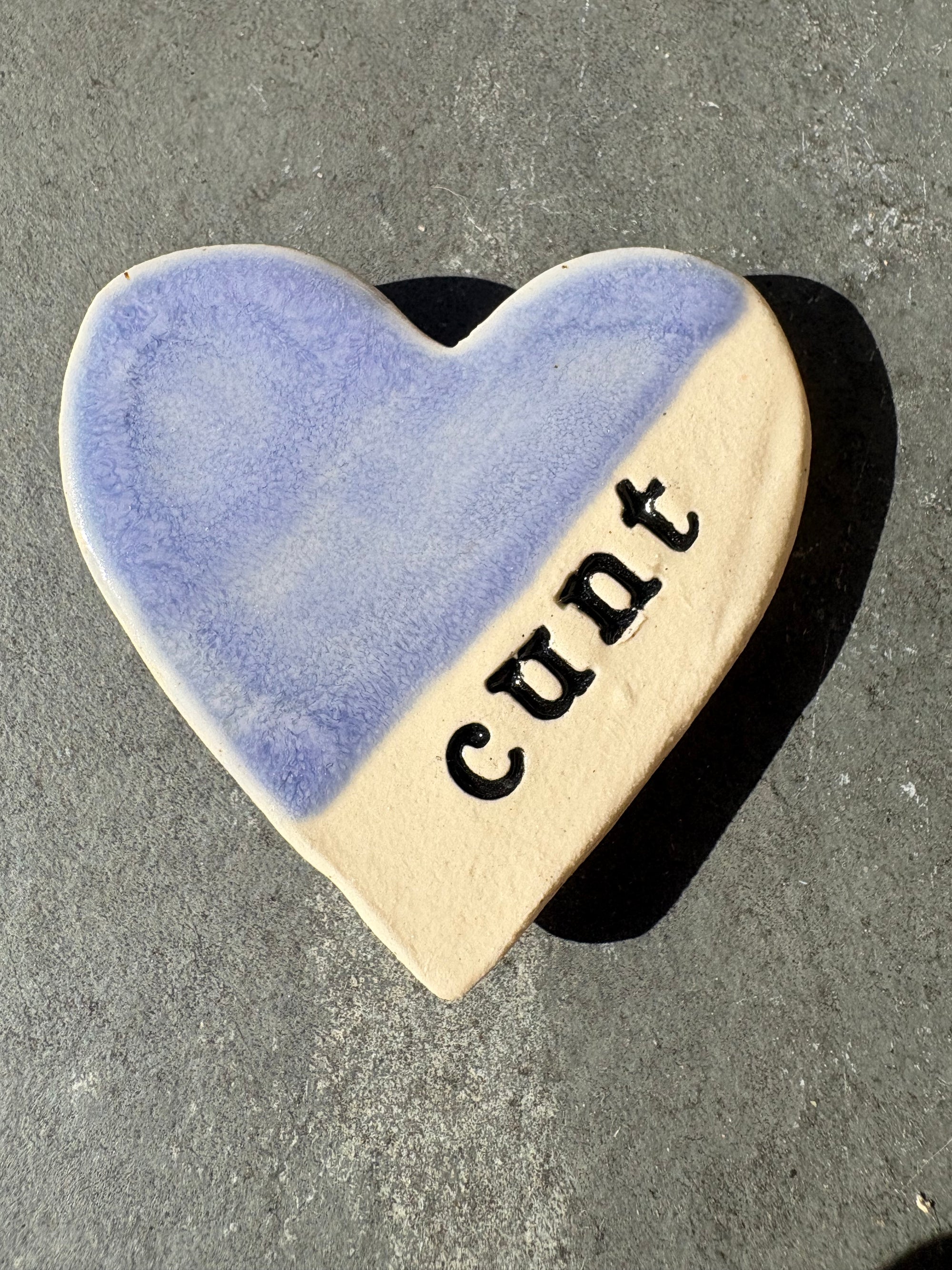 “cunt" magnet (purple, large)