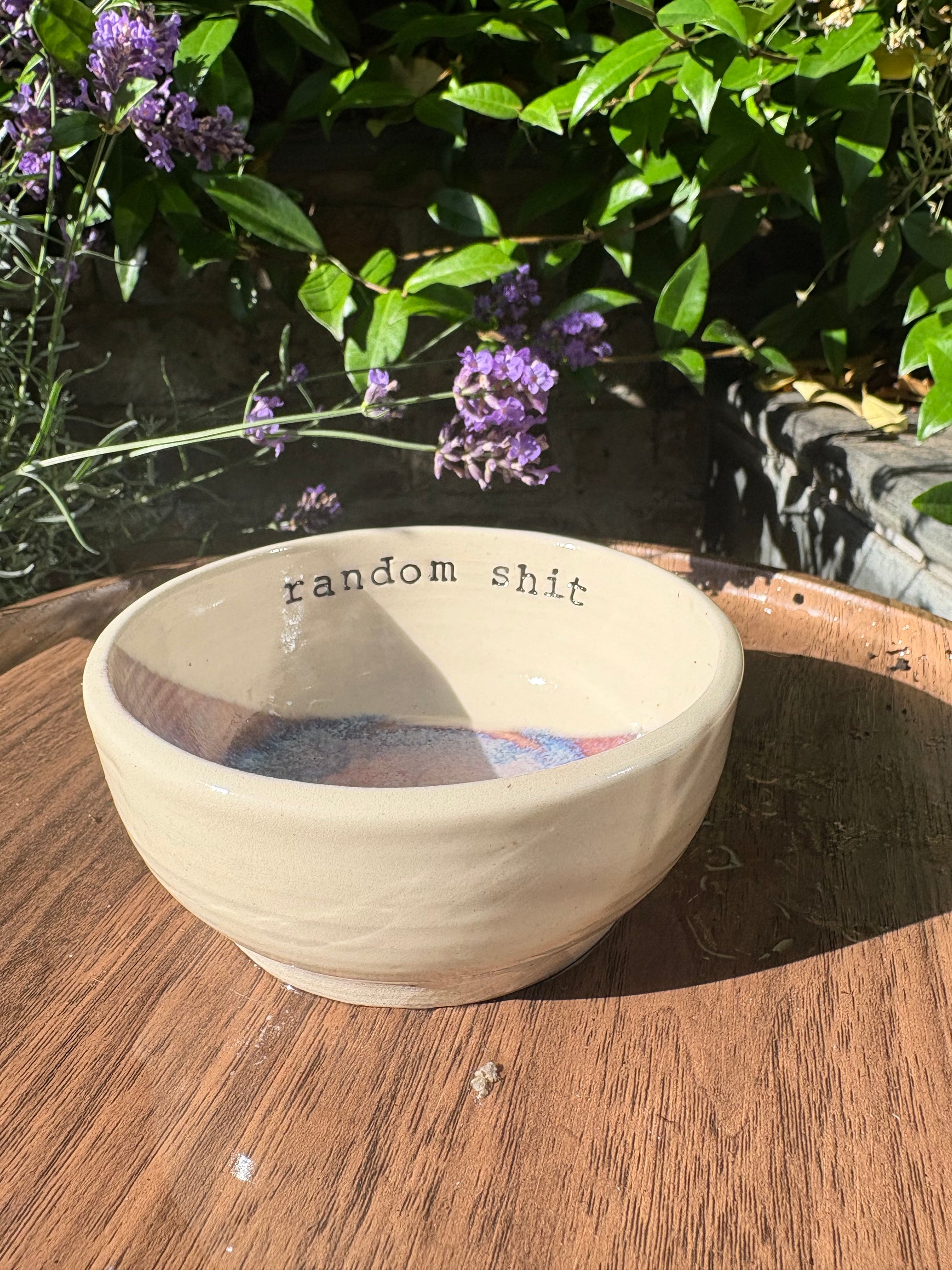"random shit" trinket dish (purple)