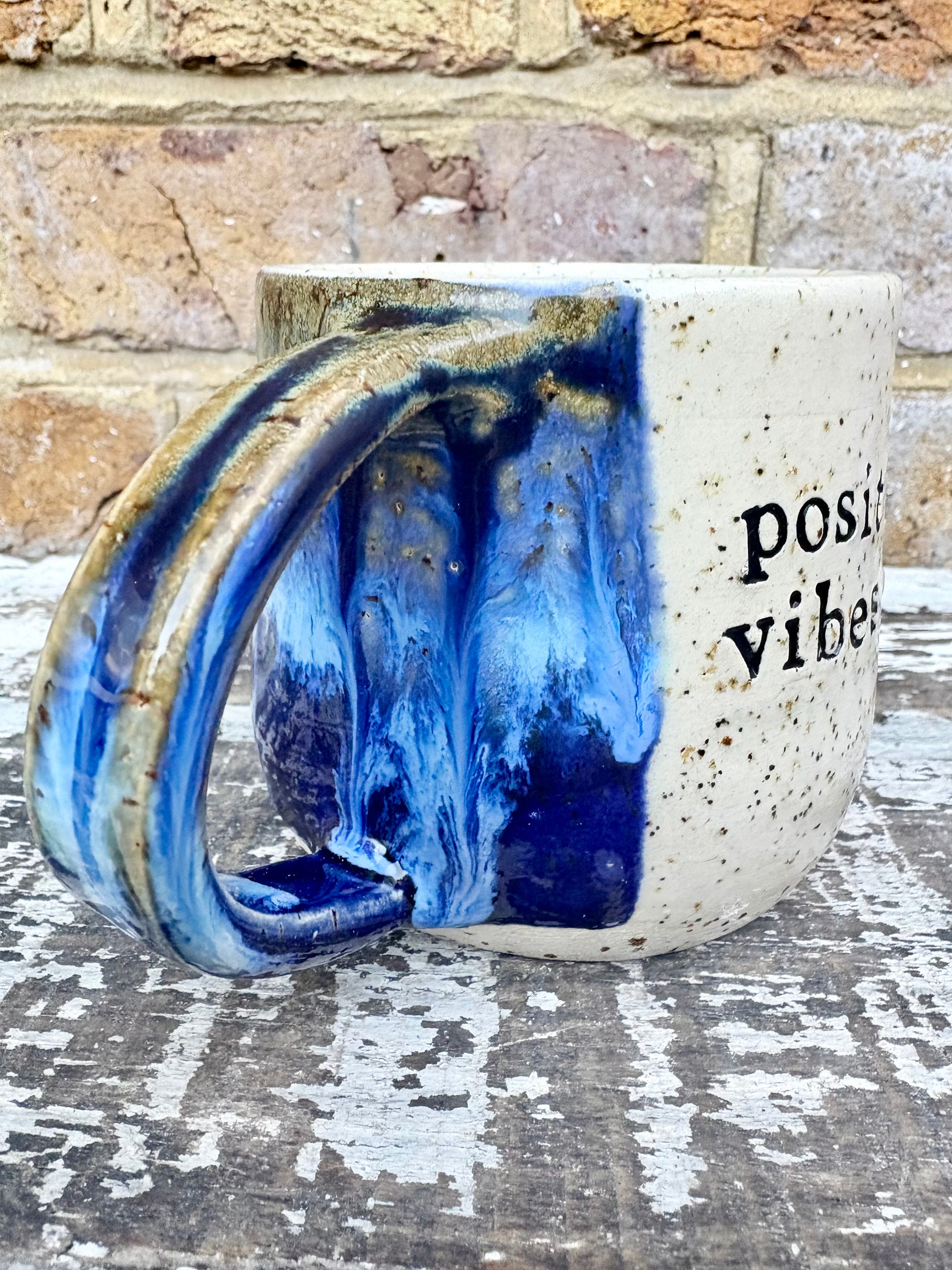 "positive vibes only" "fuck off" mug