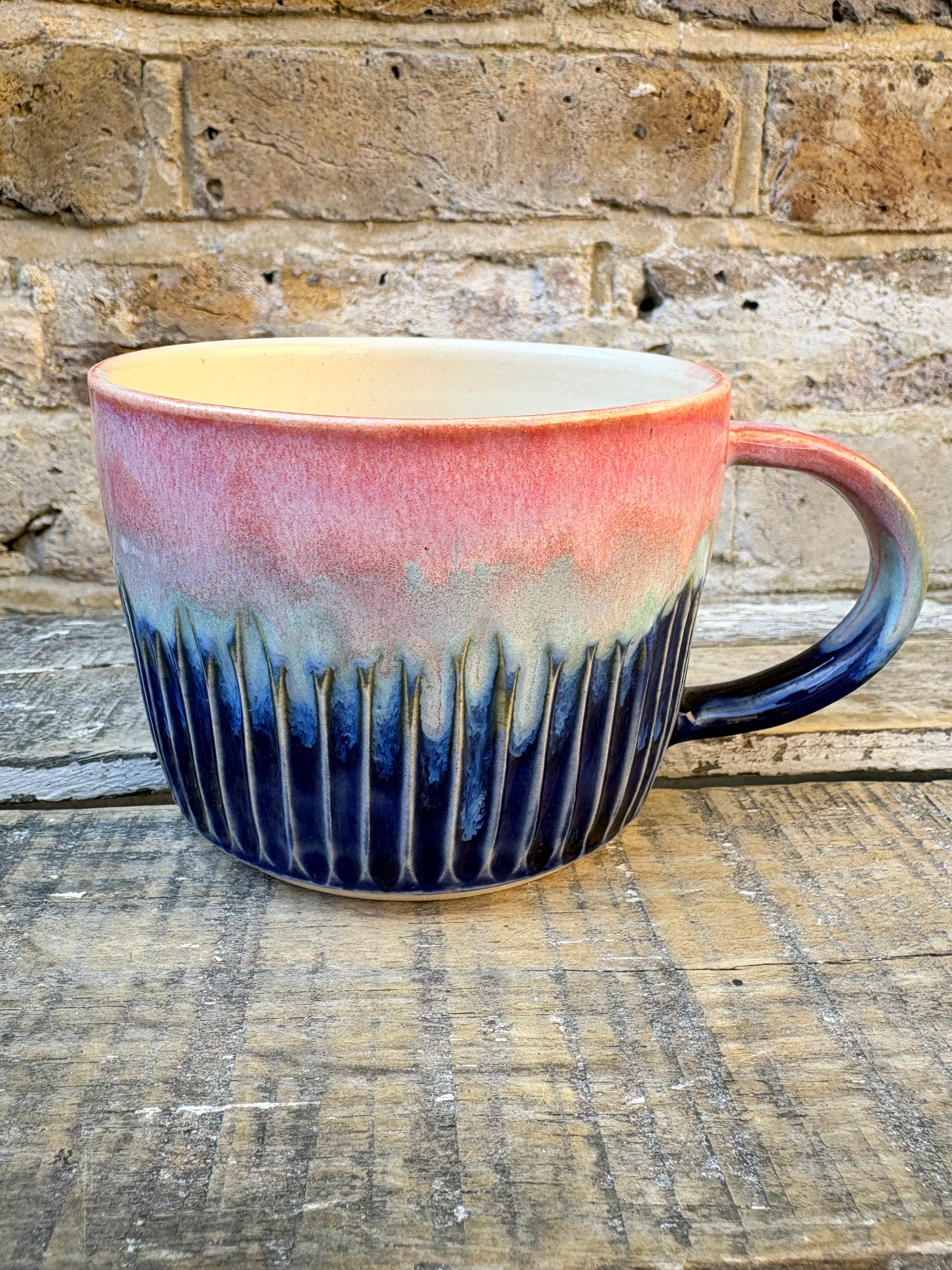 “the correct word is "vulva" mug (pink night sky)
