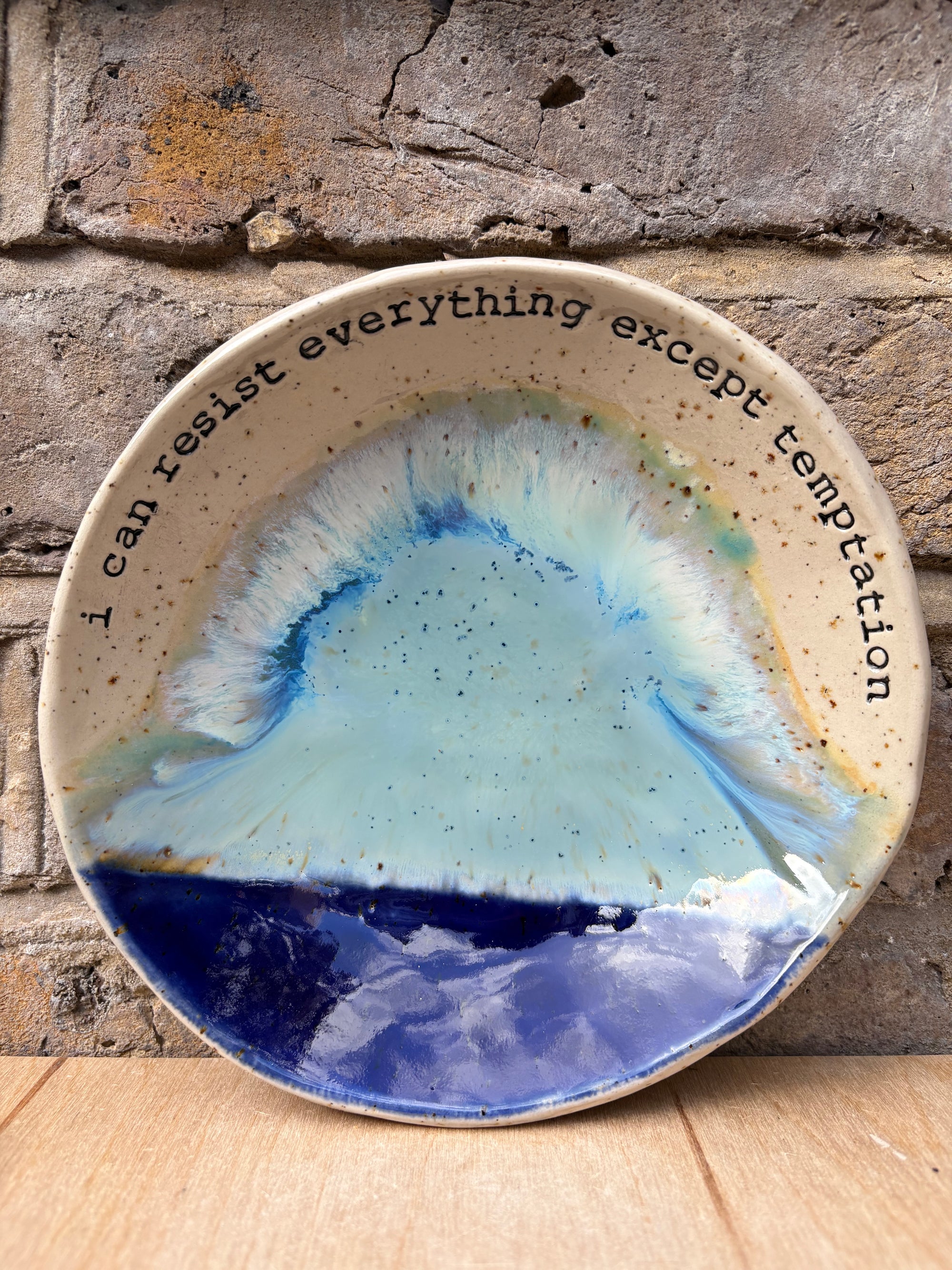 Oscar Wilde "temptation" cake plate