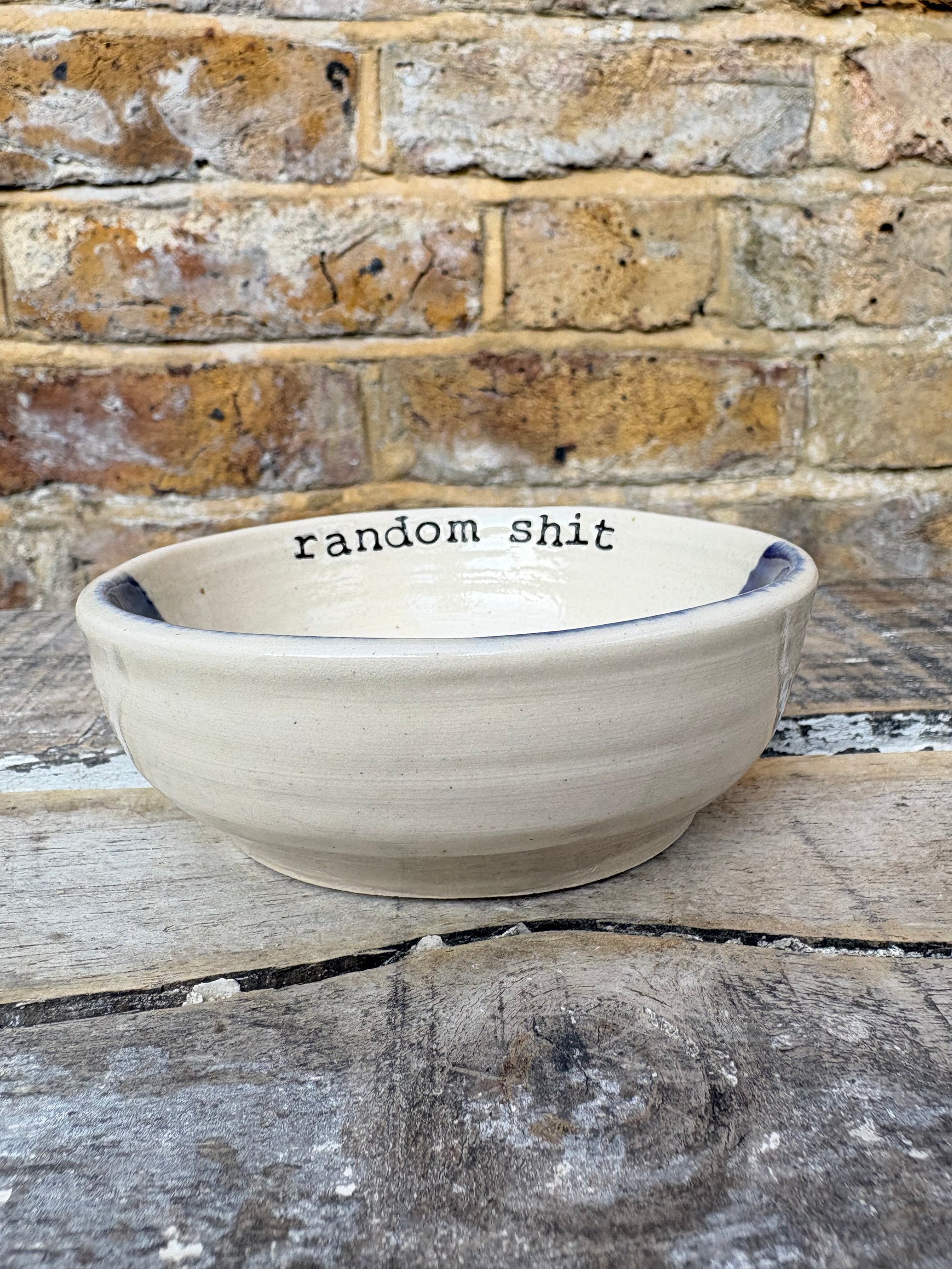 "random shit" trinket dish (blue)
