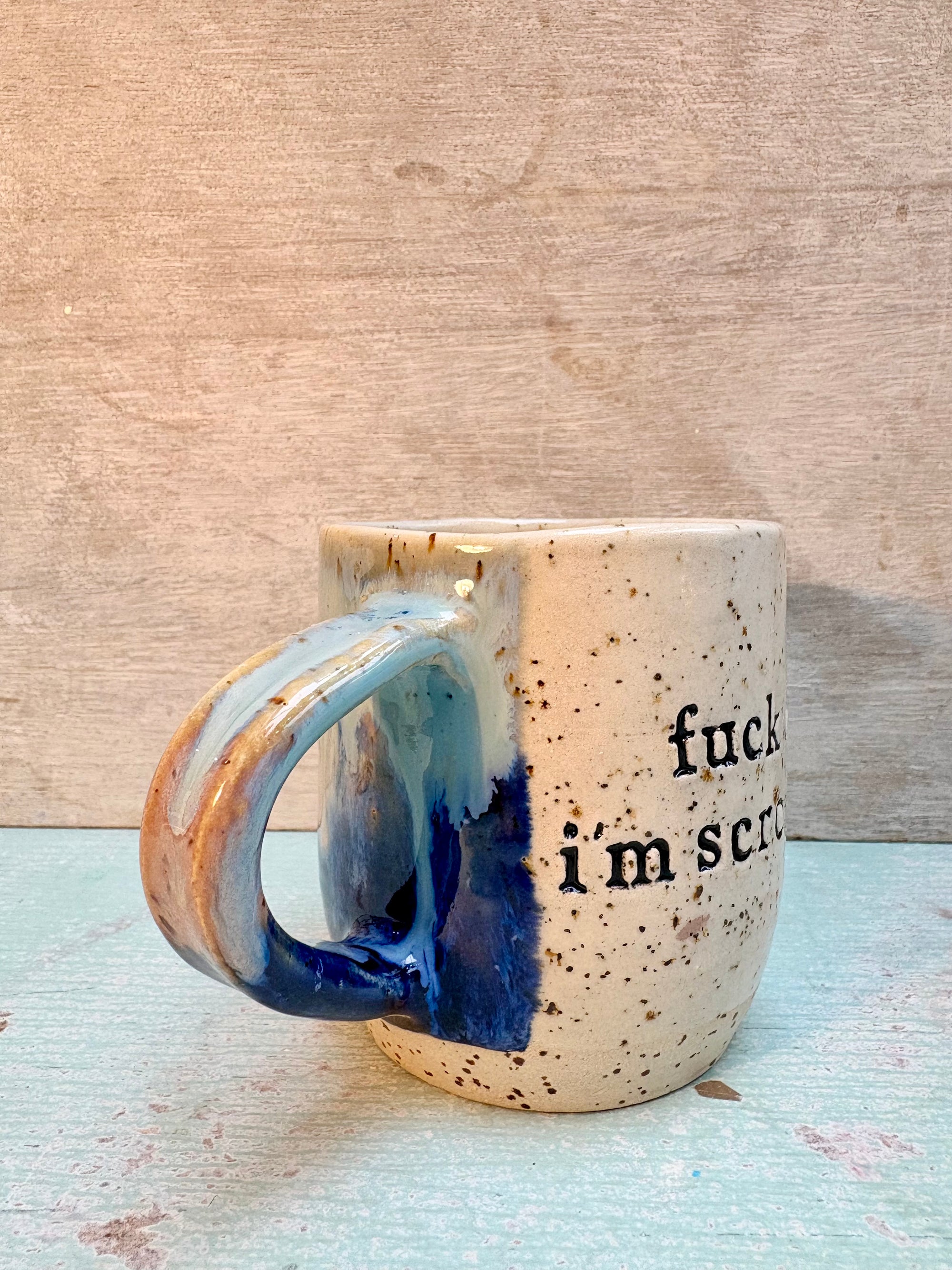 “Fuck off, i'm scrolling" mug