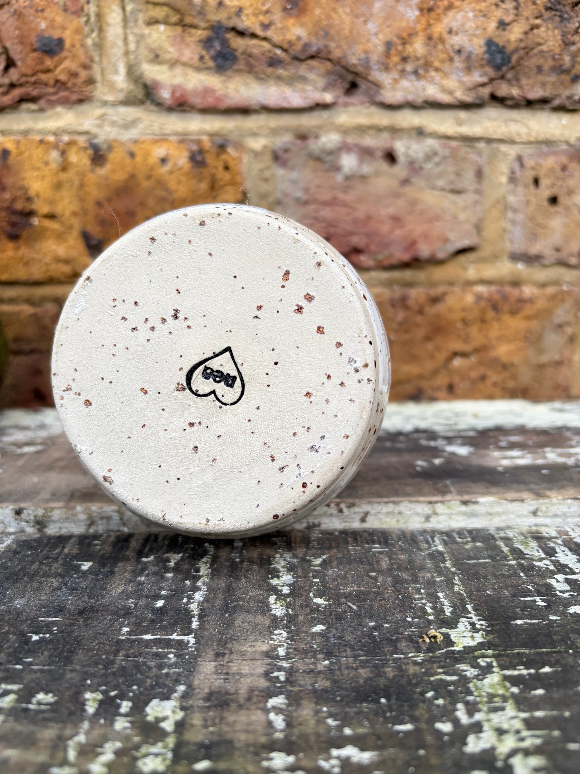 "bloom, die, repeat" chubby vase (white)