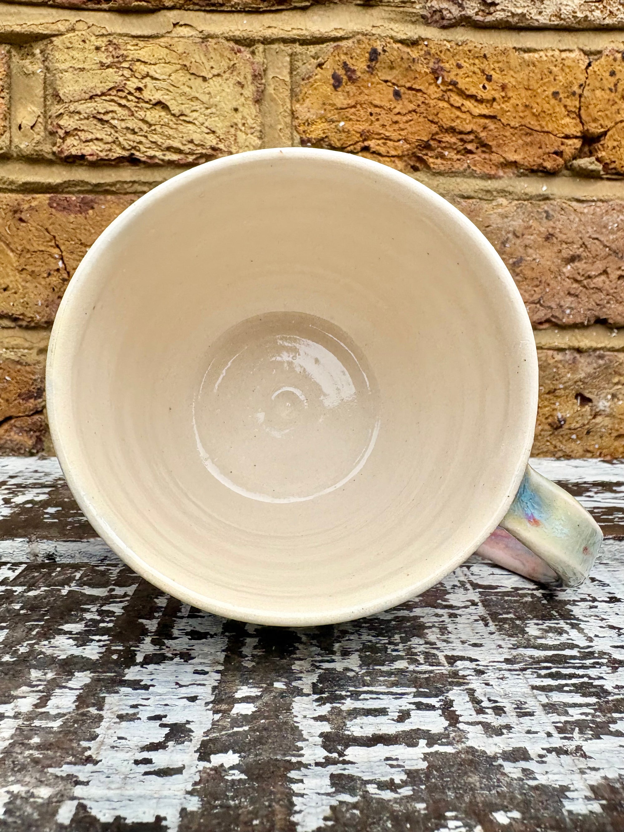 "cute but completely unhinged" mug