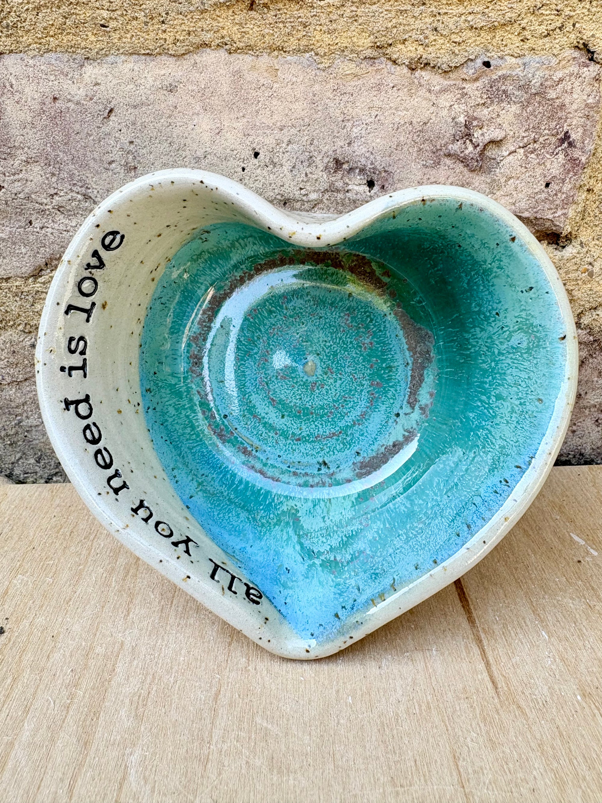 "all you need is love" snack bowl