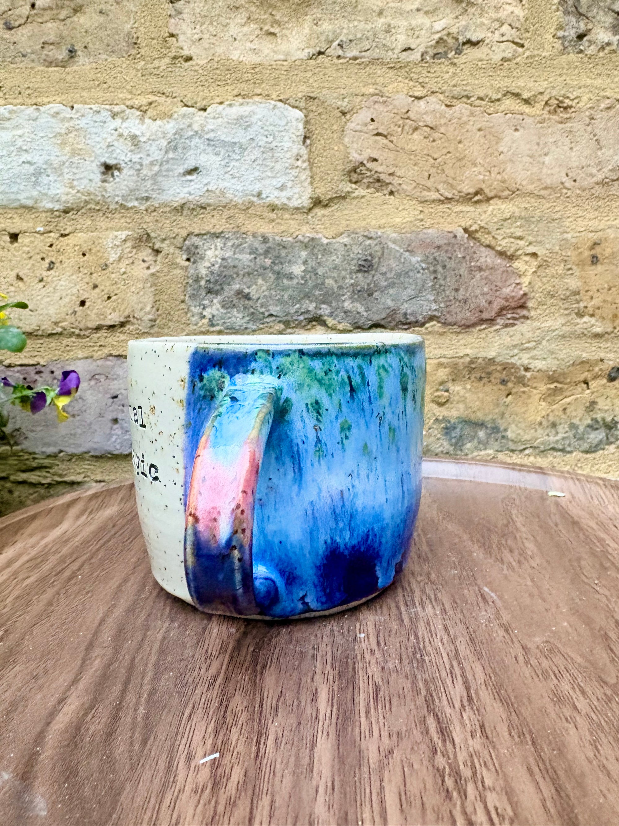 “fuck normal, i want magic" mug (Blue Night Sky)