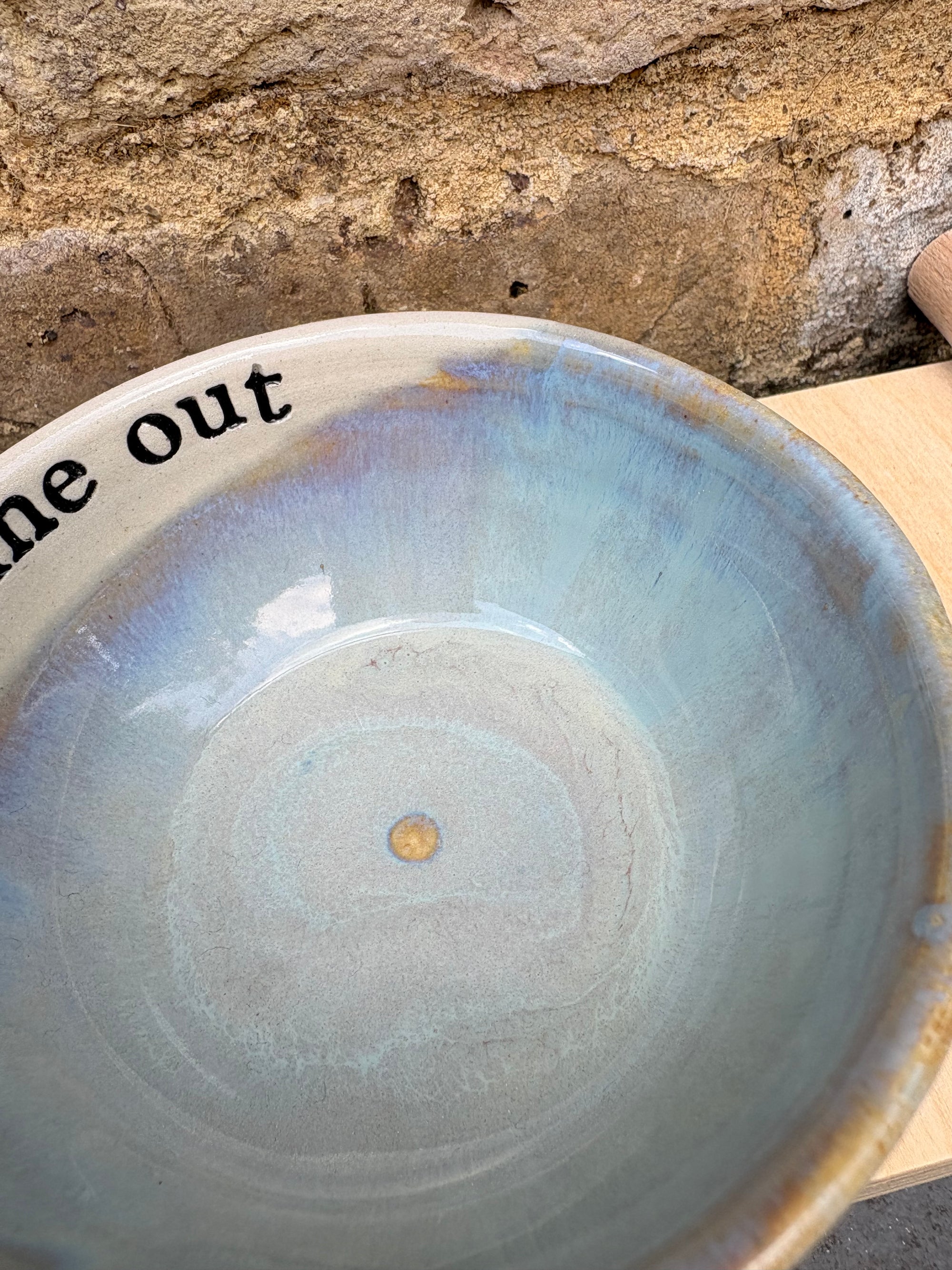 "eat me out" snack bowl (light blue sky)