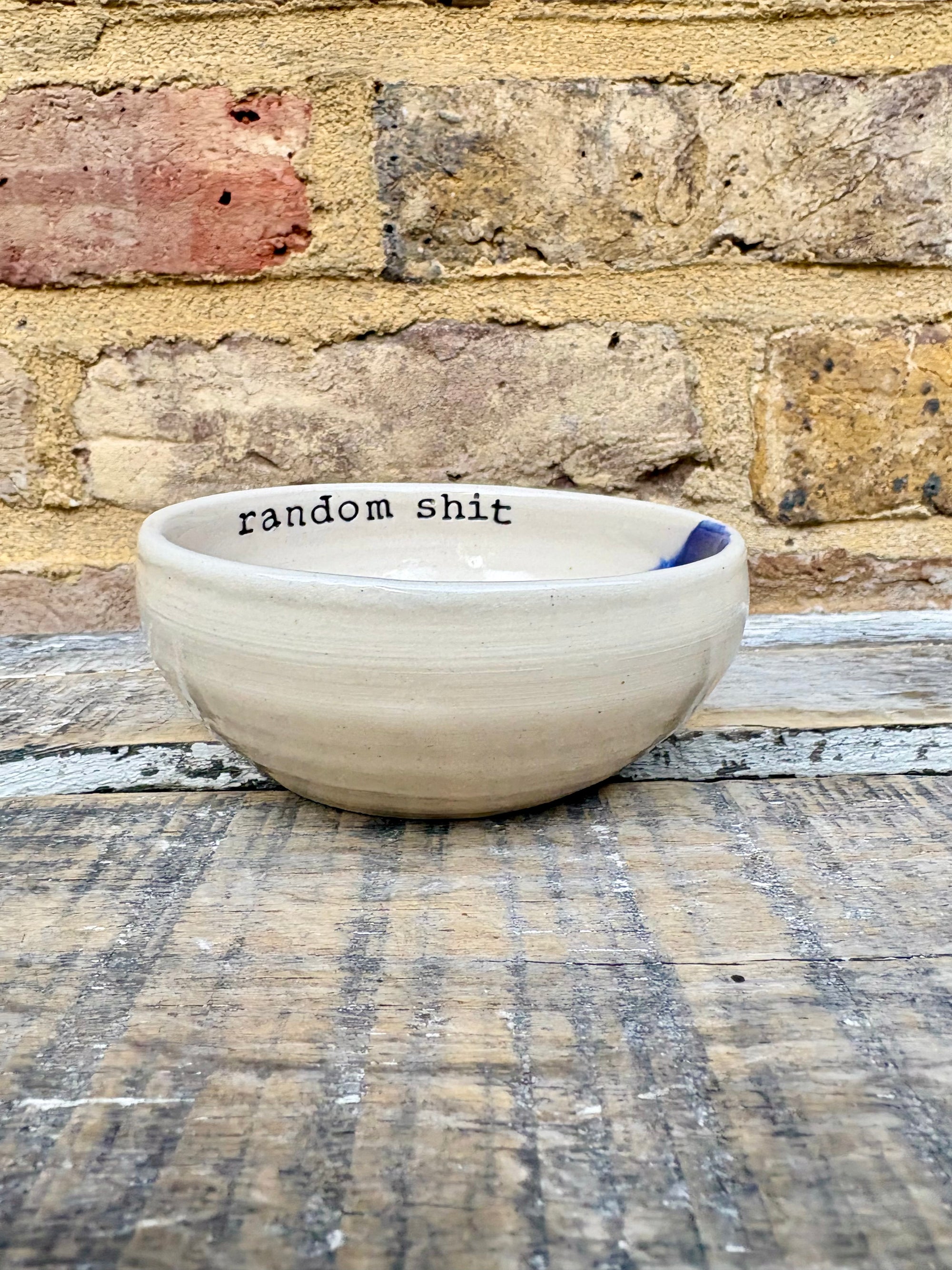 "random shit" trinket dish (pink night sky)