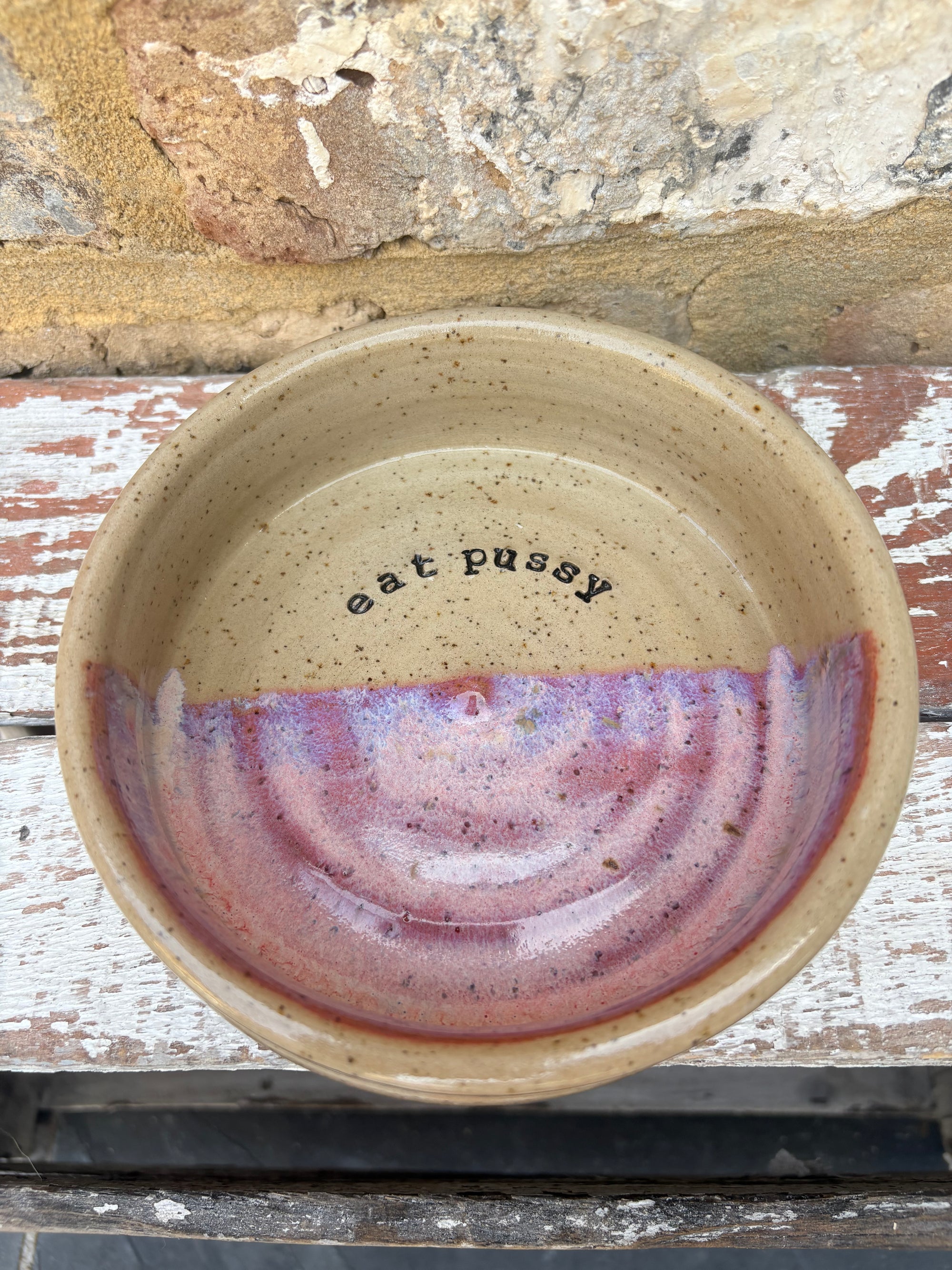"eat pussy" cat bowl